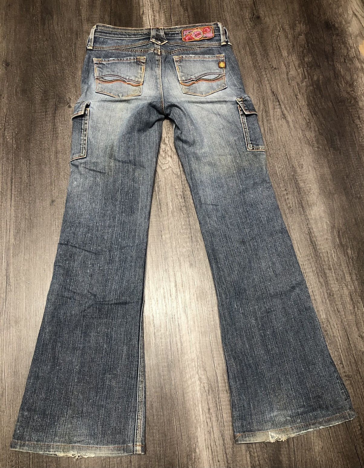Japanese Brand Brappers Flare Japanese Jeans Cargo Style Size 28" / US 6 / IT 42 - 13 Thumbnail