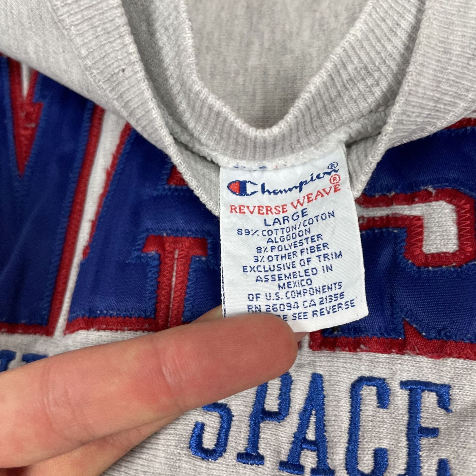 Champion × Vintage VTG Champion Men Gray Nasa Kennedy Space Center Sweatshirt L Size US L / EU 52-54 / 3 - 8 Thumbnail