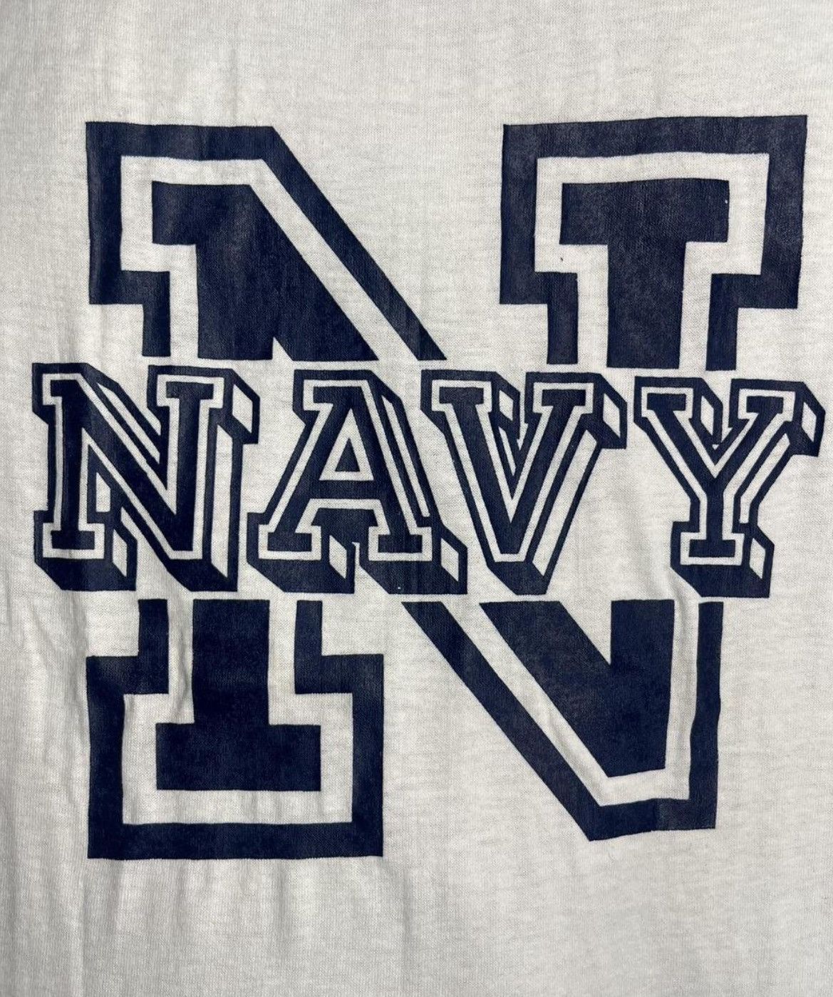 Soffe Vtg 90s SOFFE US NAVY RingerTee Single Stitch Made in USA M Size US L / EU 52-54 / 3 - 7 Thumbnail