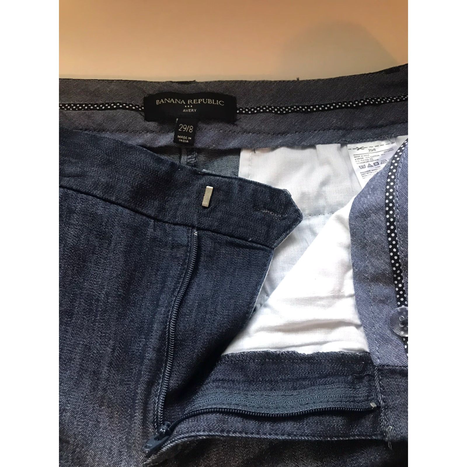 Banana Republic Banana Republic Avery Dark Wash Jeans Sz 29 8 Womens Jeans Chambray Blue 34 Waist Inseam 26 Regular Size Type Jeans Size 29" - 3 Thumbnail