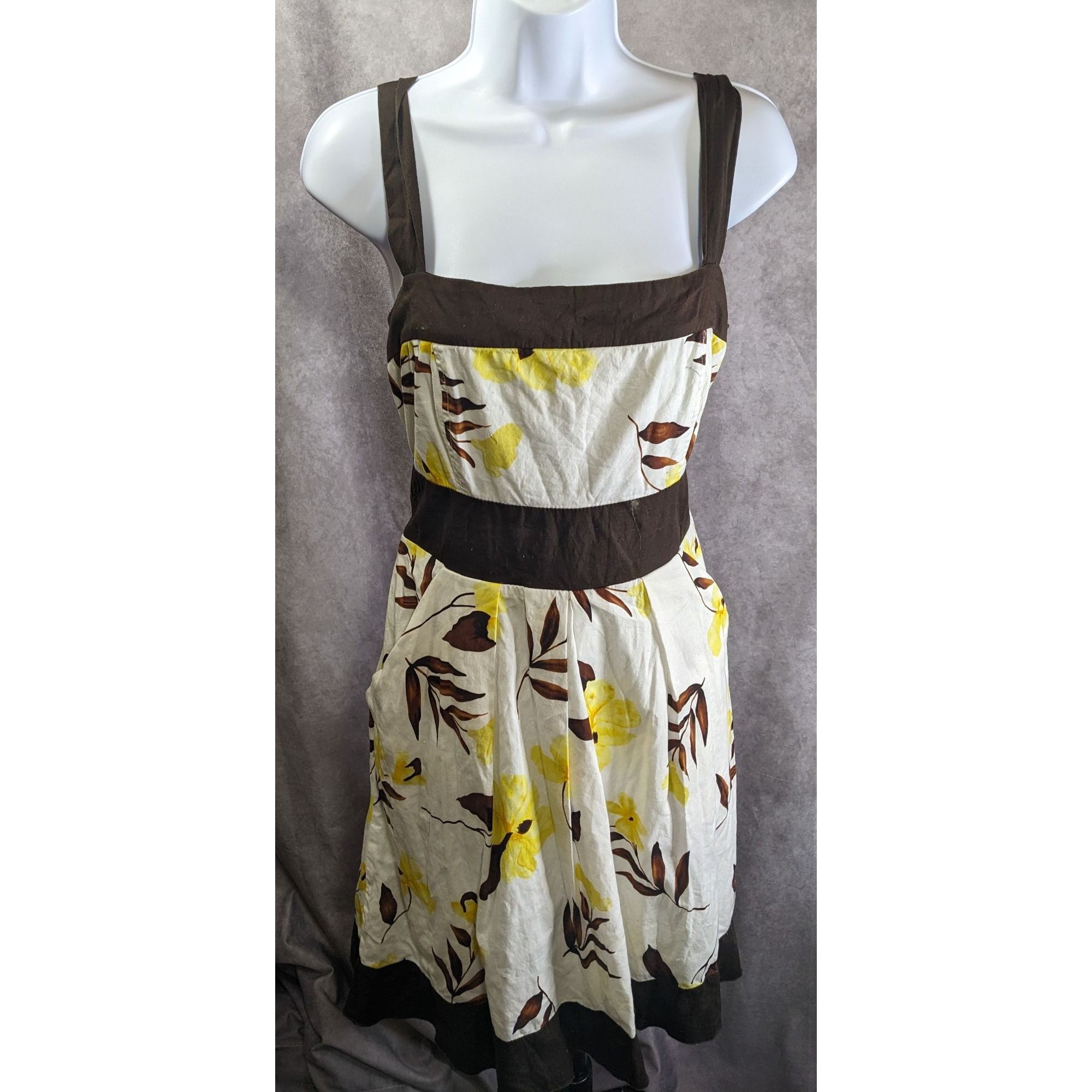 Other Speechless Floral Print Dress With Brown Trim & Tie Belt Siz Size XL / US 12-14 / IT 48-50 - 5 Thumbnail