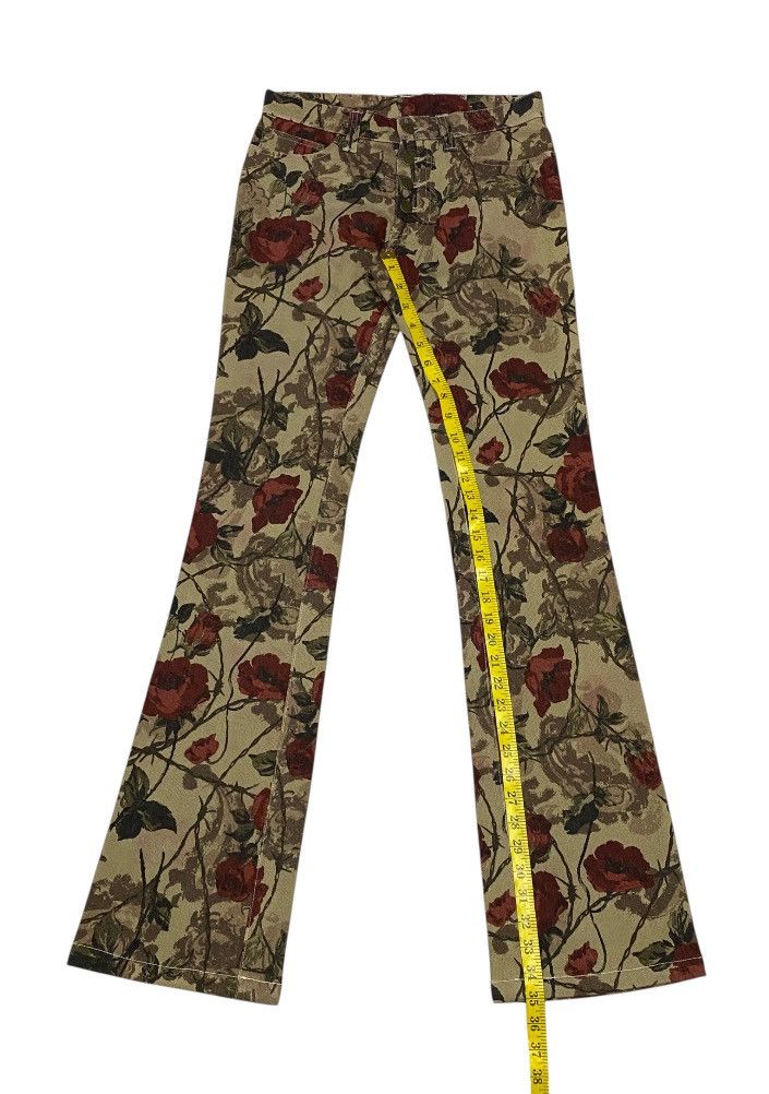 Tornado Mart 💃 Tornado Mart Japan Flare Printed Flower Stretch Jeans Size 28" / US 6 / IT 42 - 16 Thumbnail
