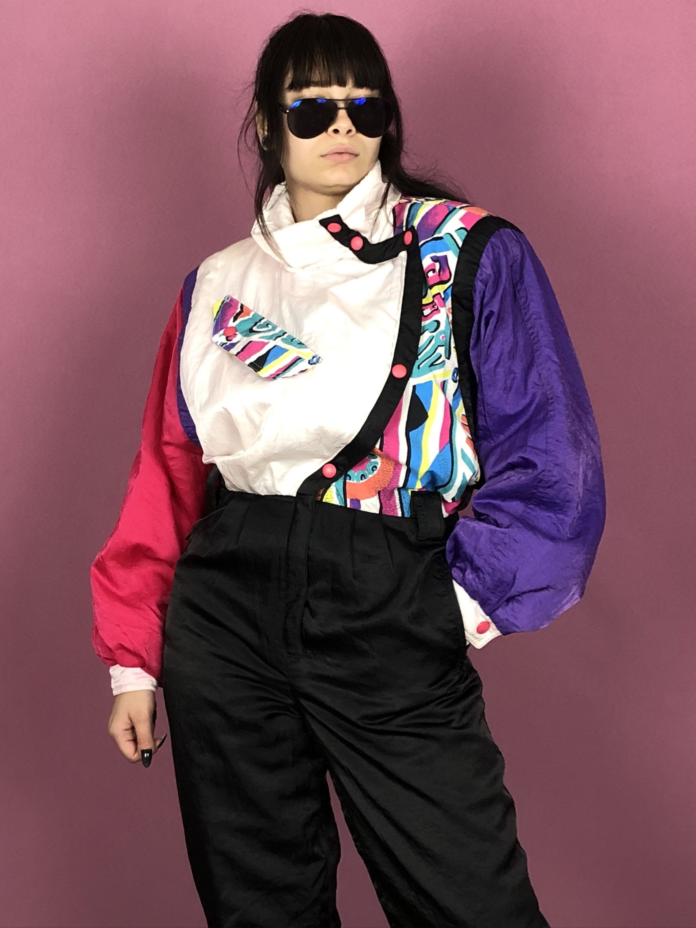 Vintage 90s Rodeo Vintage Women's One Piece Ski Suit - 38 Size S / US 4 / IT 40 - 6 Thumbnail