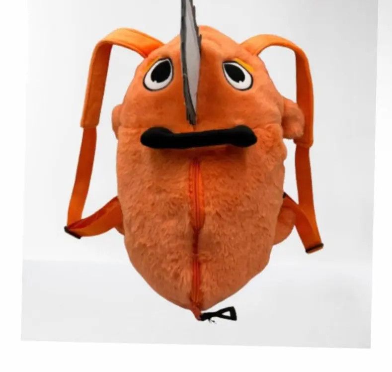 Japanese Brand × Vintage Pochita Chainsaw Man Backpack Plush Shoulder Bag Knapsack Size ONE SIZE - 2 Thumbnail