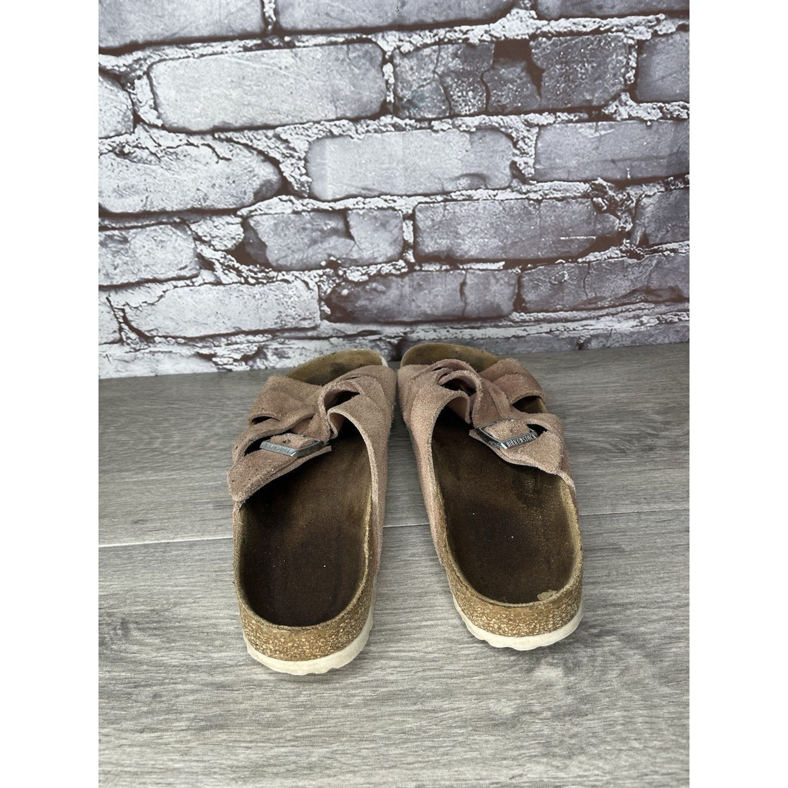 Birkenstock Birkenstock Lugano Pink Clay Suede Leather Slides Sandals Wo Size US 8.5 / IT 38.5 - 5 Thumbnail