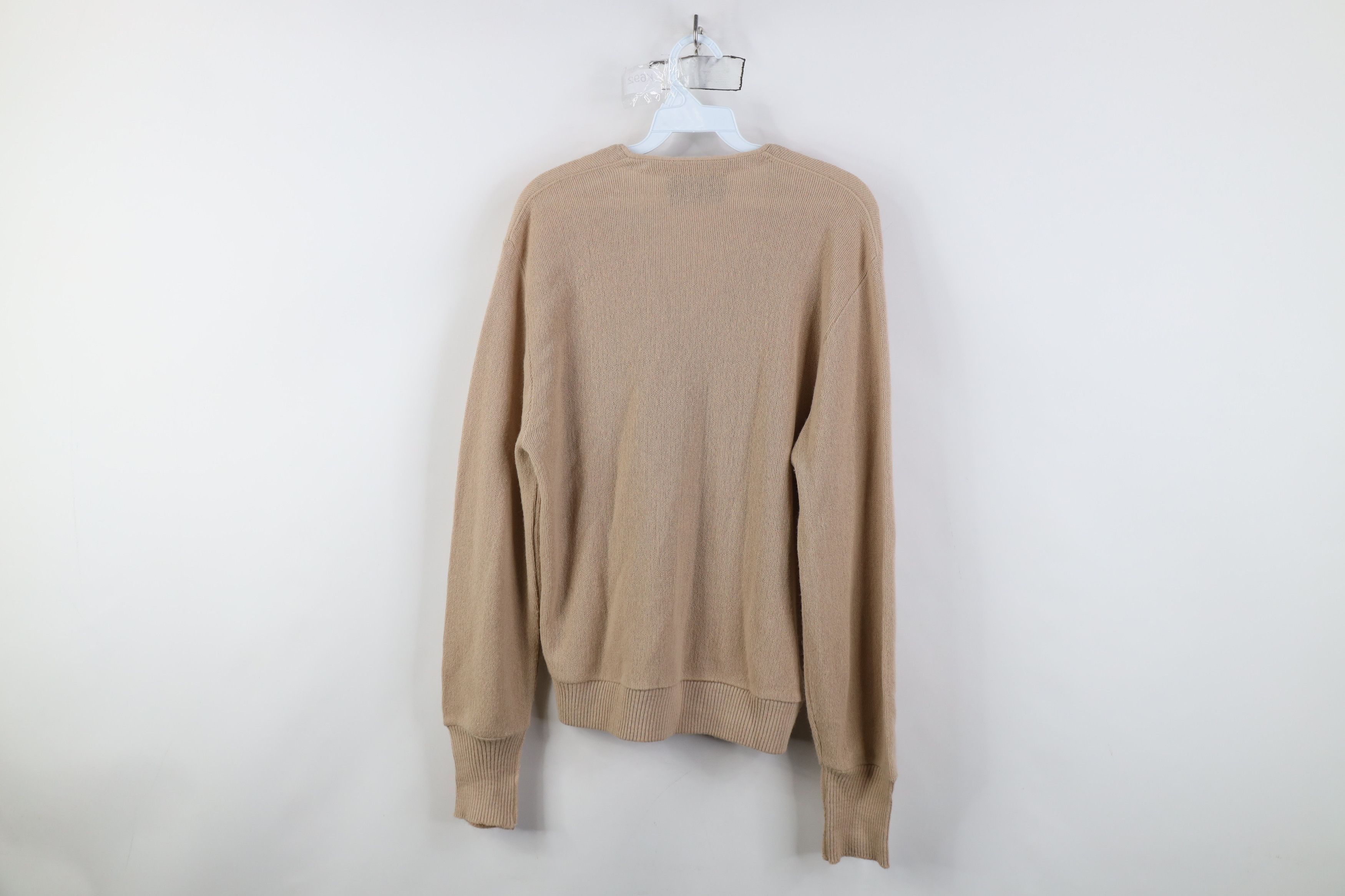 Vintage Vintage 70s Streetwear Knit Cardigan Sweater Beige USA Size US M / EU 48-50 / 2 - 11 Thumbnail