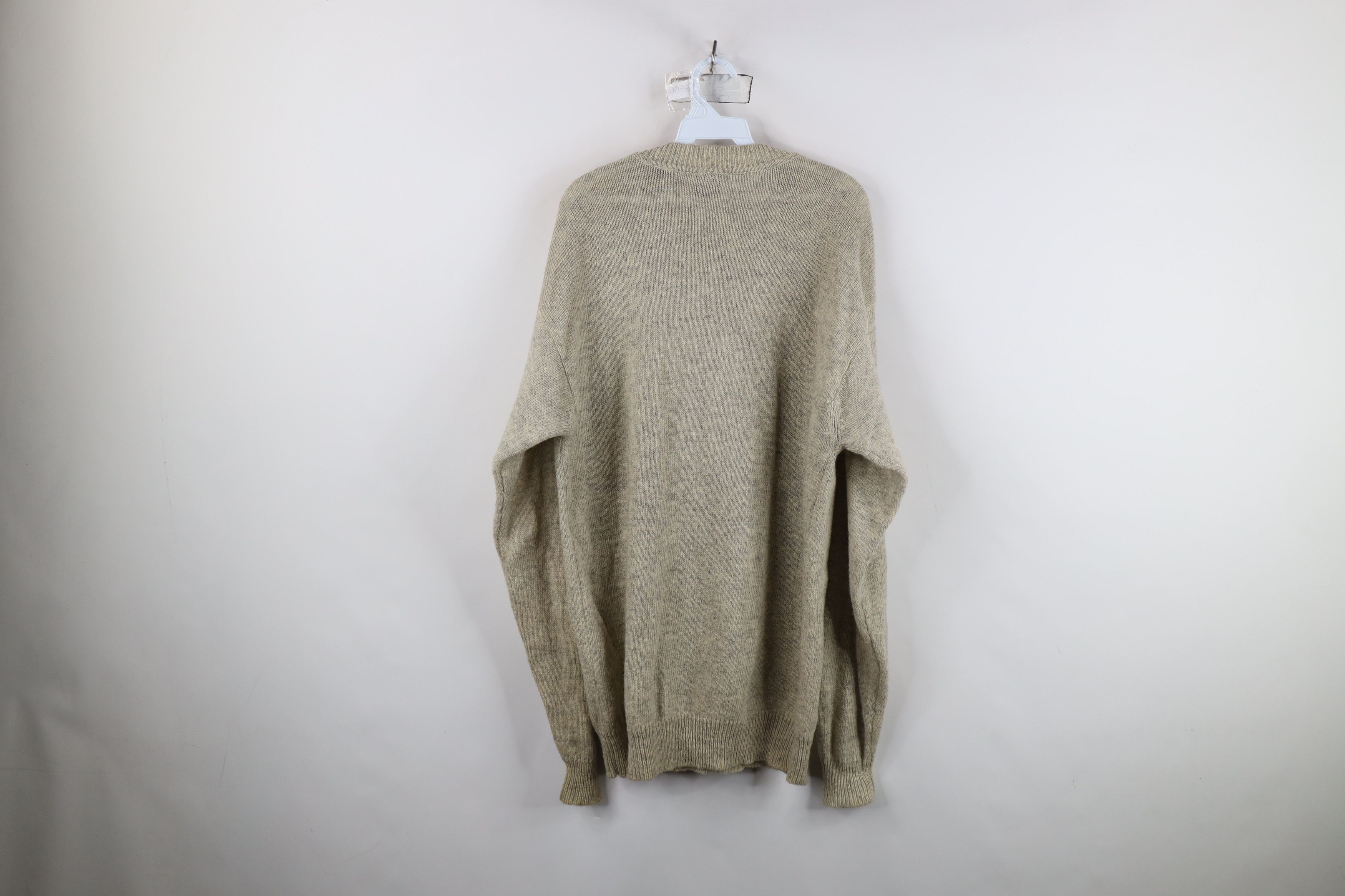 Vintage Vintage 90s Streetwear Wool Ribbed Knit Crewneck Sweater Size US XL / EU 56 / 4 - 7 Thumbnail
