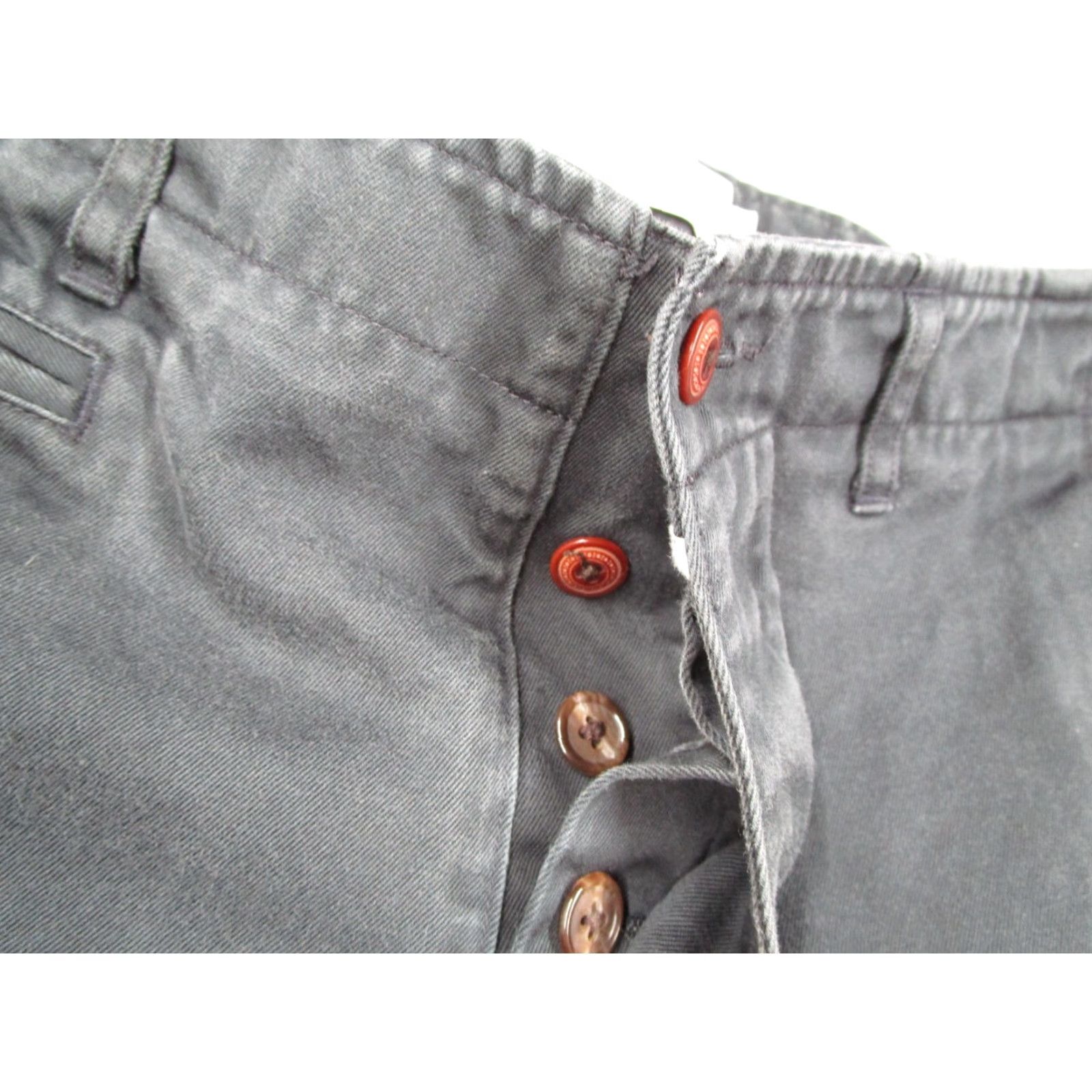 Vintage Wings + Horns Pants Mens 29x30 Gray Slim Fit Cotton Chino Made In Canada Casual Size US 29 - 5 Thumbnail