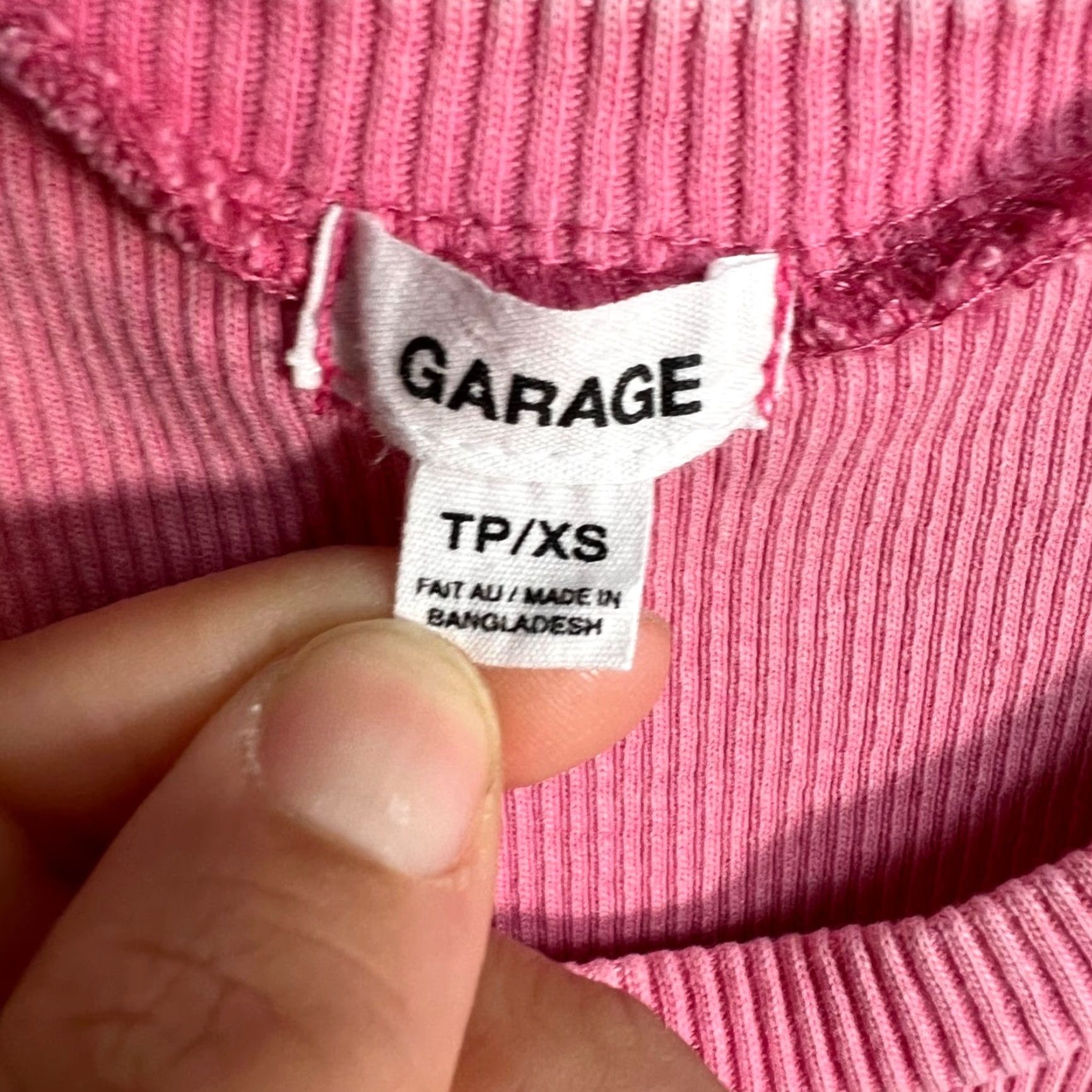 Garage Garage Dress Adult XS Pink Sleeveless Ruched Mini 100% Cotton Womens Size XS / US 0-2 / IT 36-38 - 3 Thumbnail