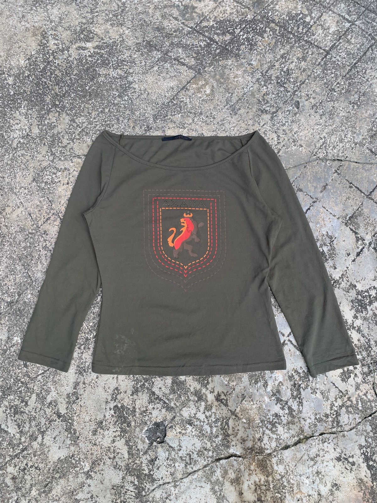 Seditionaries y2k Axara Paris Military Green Royal Lion Logo Graphic Top Size M / US 6-8 / IT 42-44 - 1 Thumbnail