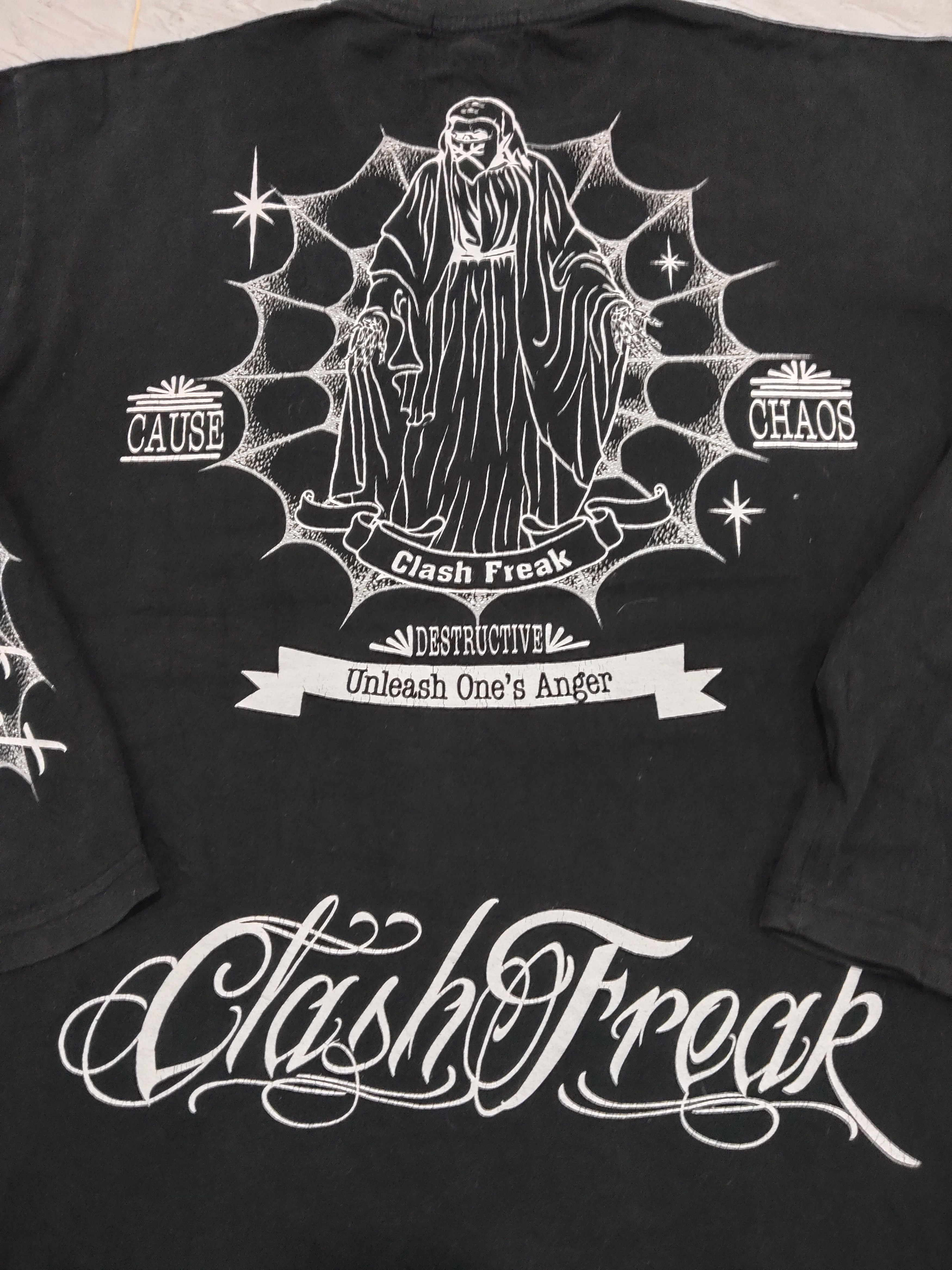 Punk and Yo Clash Freak unleash One Anger Jesus Motive Tshirt Size US XL / EU 56 / 4 - 5 Thumbnail