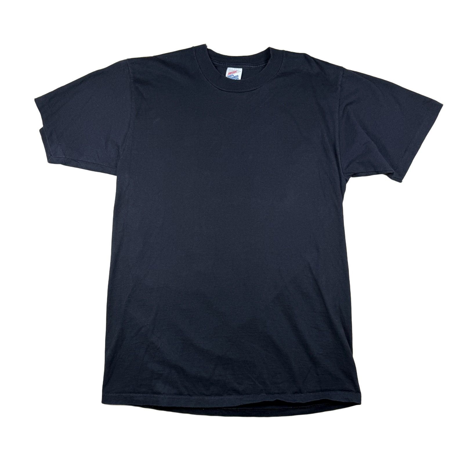 Jerzees Vintage 90s Single Stitch Jerzees Black Blank T-Shirt L Size US L / EU 52-54 / 3 - 2 Thumbnail