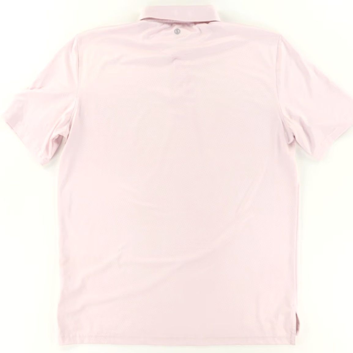 Vintage Stitch Golf Printed Stretch Polyester Solid Polo Shirt Pink Men's L Size US L / EU 52-54 / 3 - 4 Thumbnail