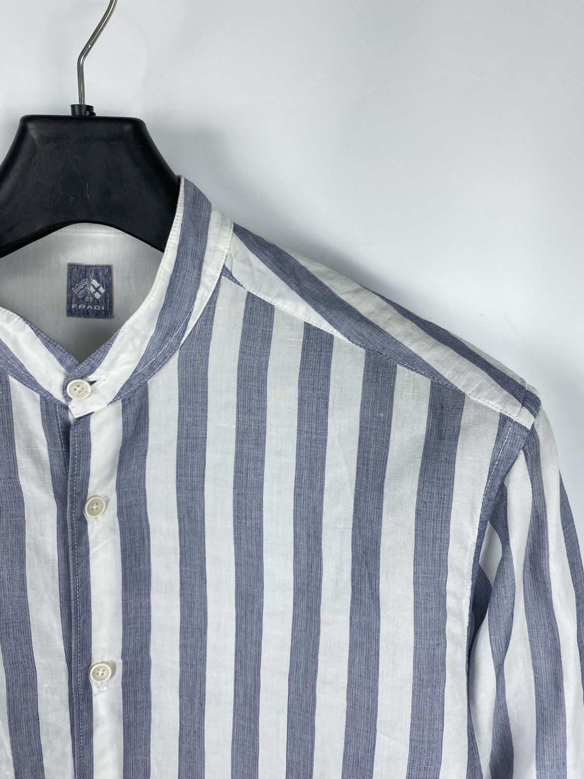 Other Fradi Italy Striped Shirt Button Up Linen Cotton size 42 Size US L / EU 52-54 / 3 - 2 Thumbnail