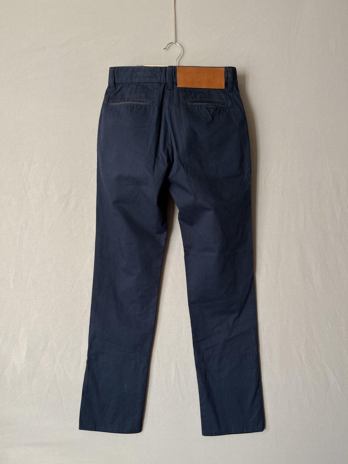 Loewe LOEWE Navy Blue Simple Minimalistic Chino Pants Size US 29 - 2 Thumbnail