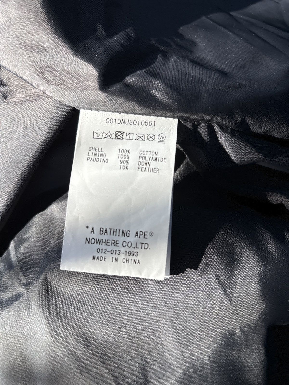 Bape DENIM MONOGRAM PUFFER DOWN JACKET Size US XL / EU 56 / 4 - 8 Thumbnail
