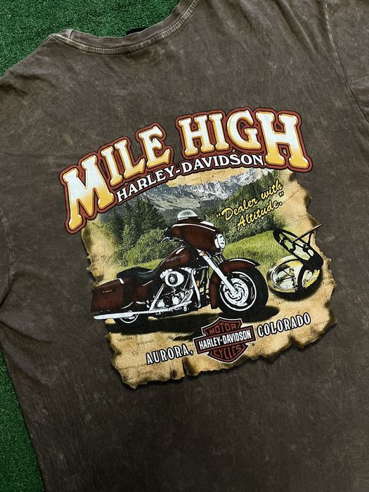 Vintage Vintage Harley Davidson Mile High Aurora Colorado Tee Grailed