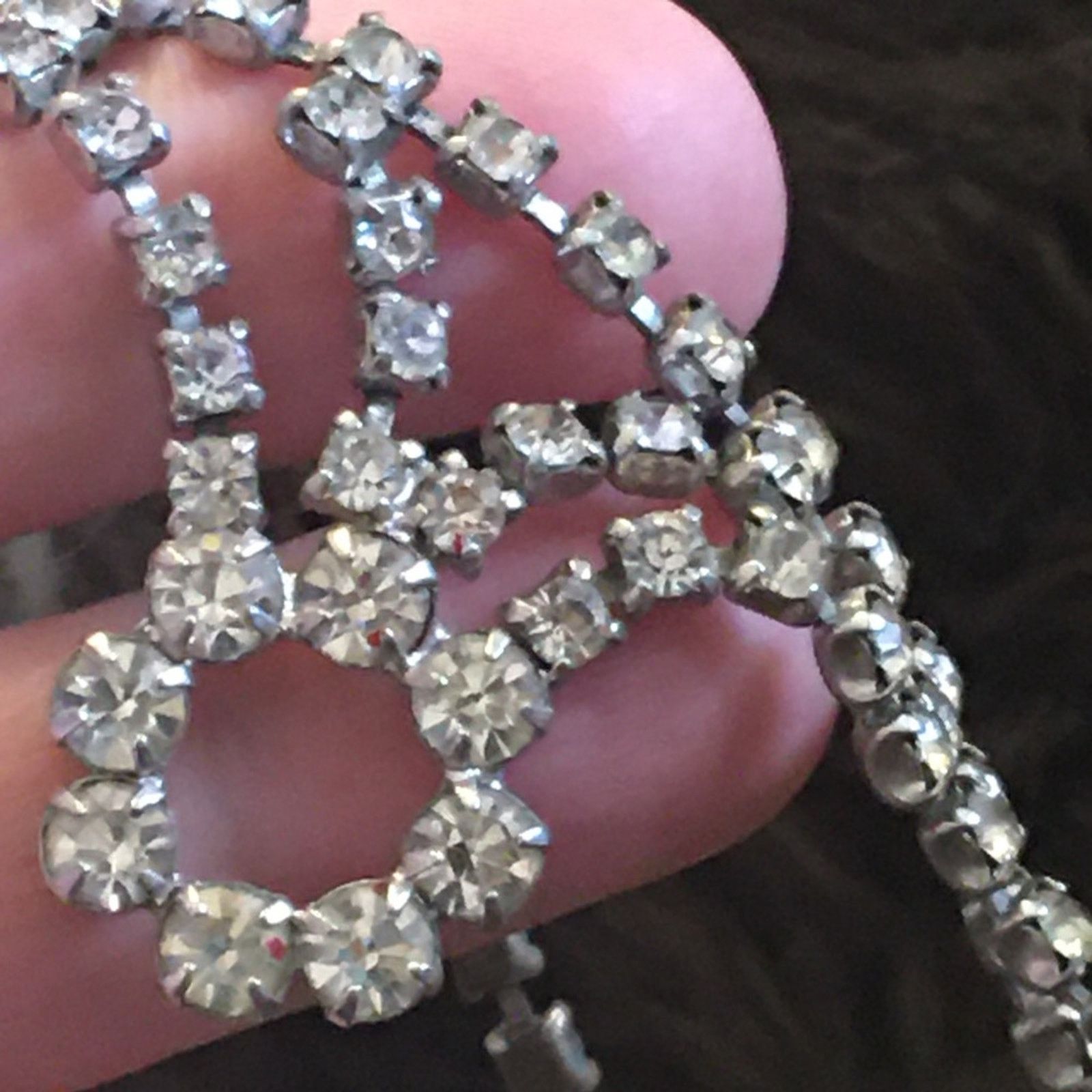 Vintage Vintage elegant clear rhinestone choker necklace Size ONE SIZE - 8 Thumbnail