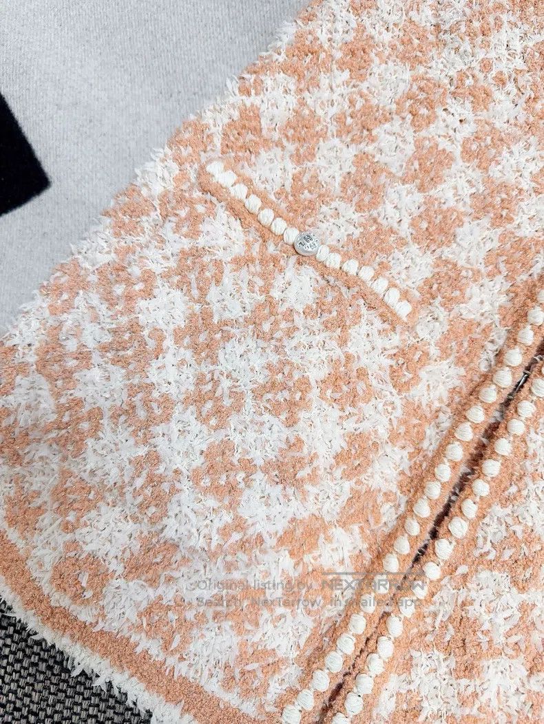 Chanel Chanel 23S orange and white tassel checkerboard trough twe Size XXS / US 00 / IT 34 - 5 Thumbnail