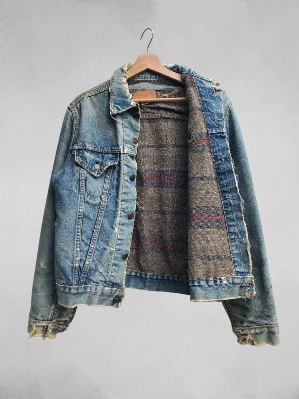 Levi's HOLY THRASH🔥 Vintage 60s/70s Levi’s Big E Blanket Lined Size US M / EU 48-50 / 2 - 3 Thumbnail