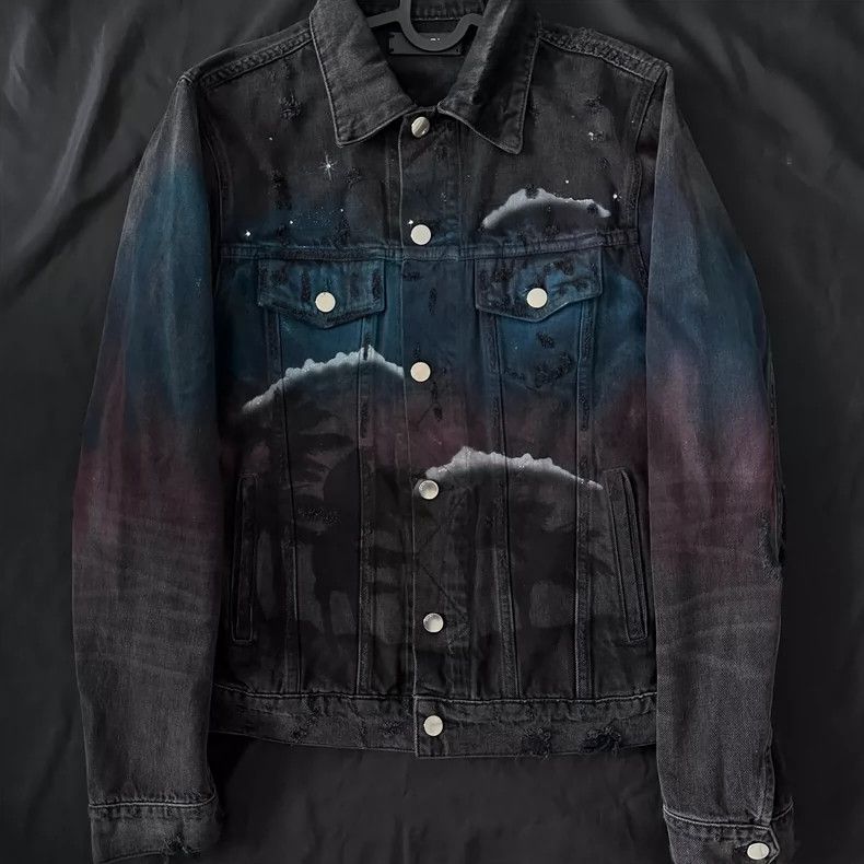Amiri Amiri Airbrush Trucker Jacket Size US M / EU 48-50 / 2 - 1 Thumbnail