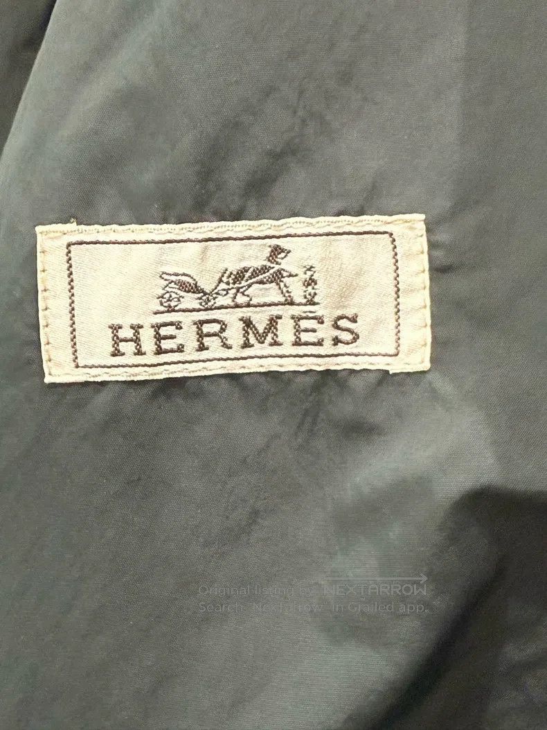 Hermes Hermes Grey Green Hooded Waterproof Jacket Size L / US 10 / IT 46 - 4 Thumbnail
