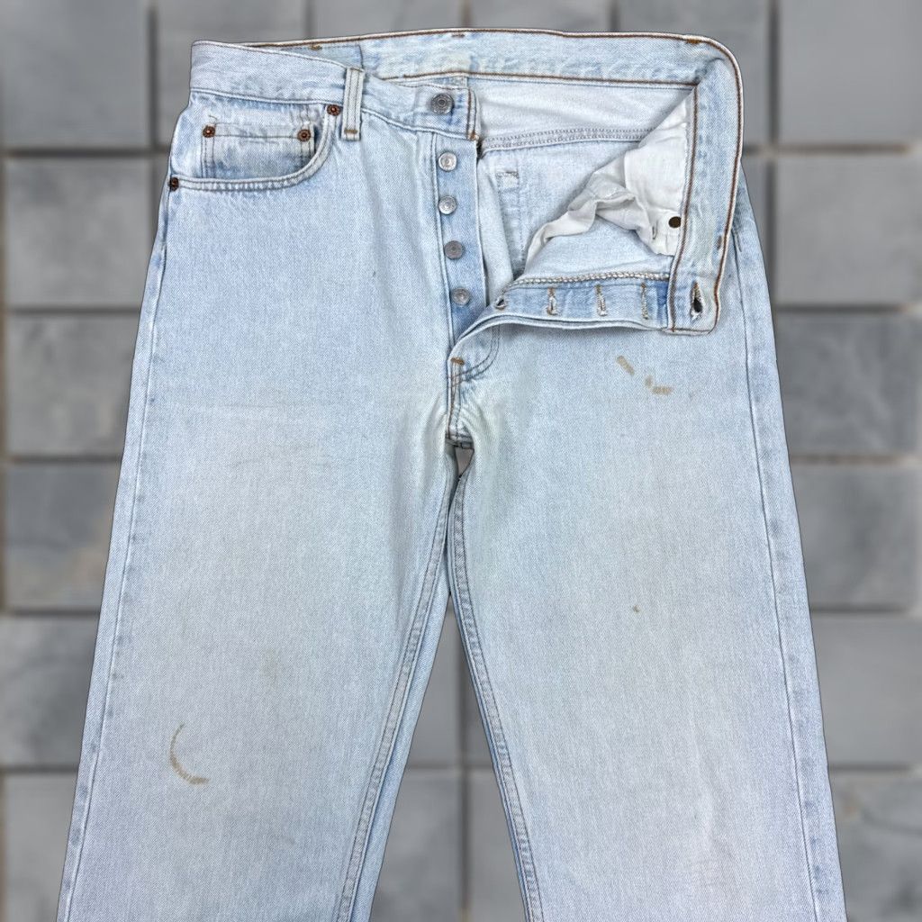 VINTAGE Levi's 501 Jeans Mens 32x36 Blue 90s Made USA Distressed Pants