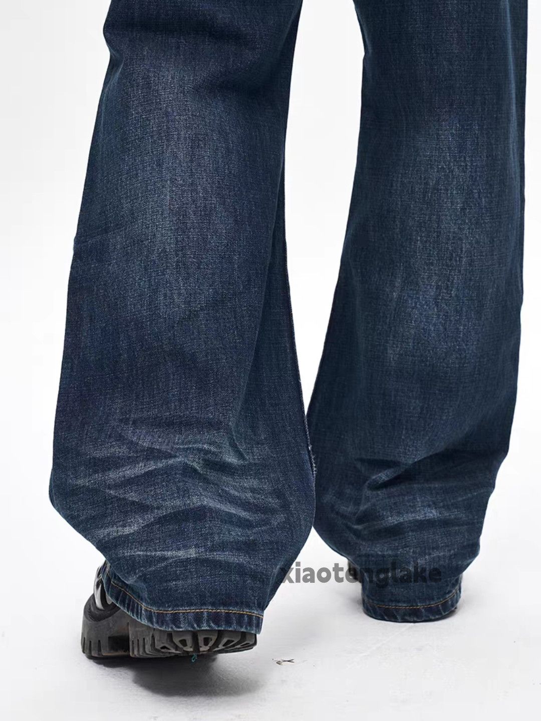 Jean Unisex washed faded utility skate hiphop baggy jeans Size US 28 / EU 44 - 3 Thumbnail