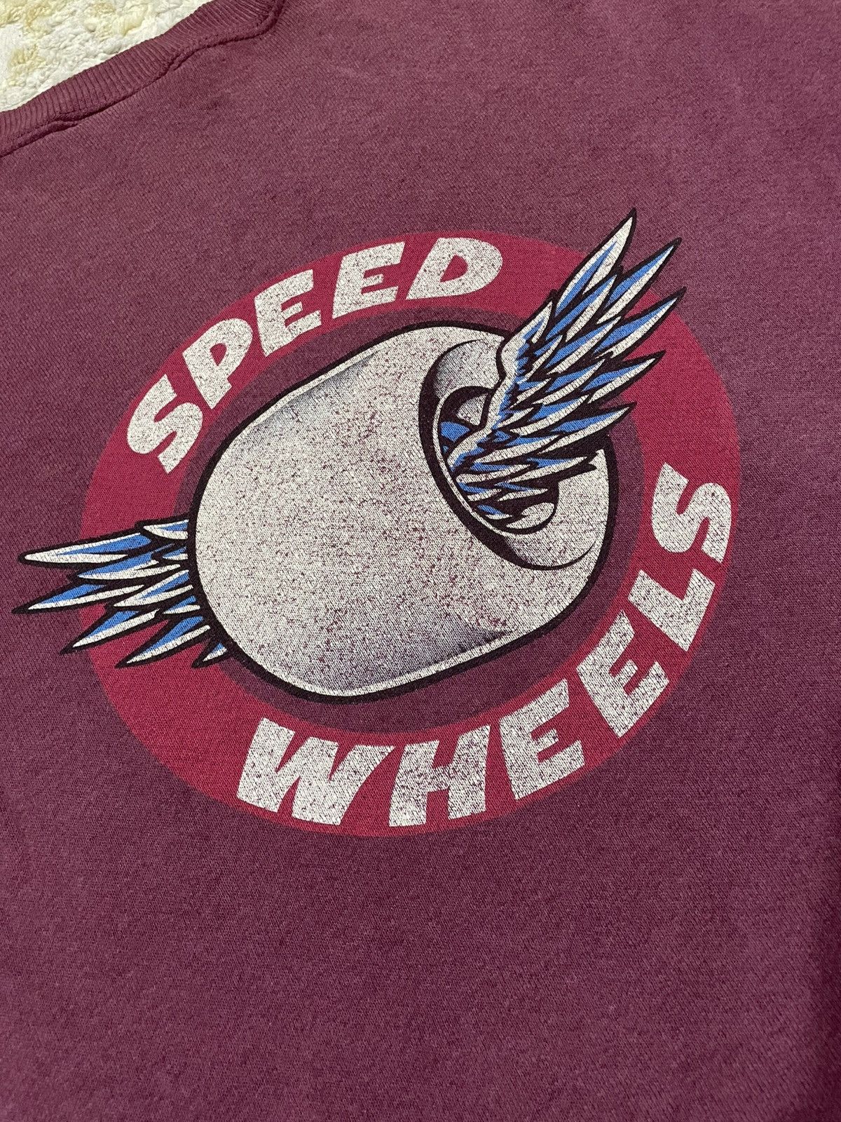 Santa Cruz Skateboards RARE 1980s SANTA CRUZ Speed Wheel Skateboard Sweatshirt Alva Size US L / EU 52-54 / 3 - 6 Thumbnail