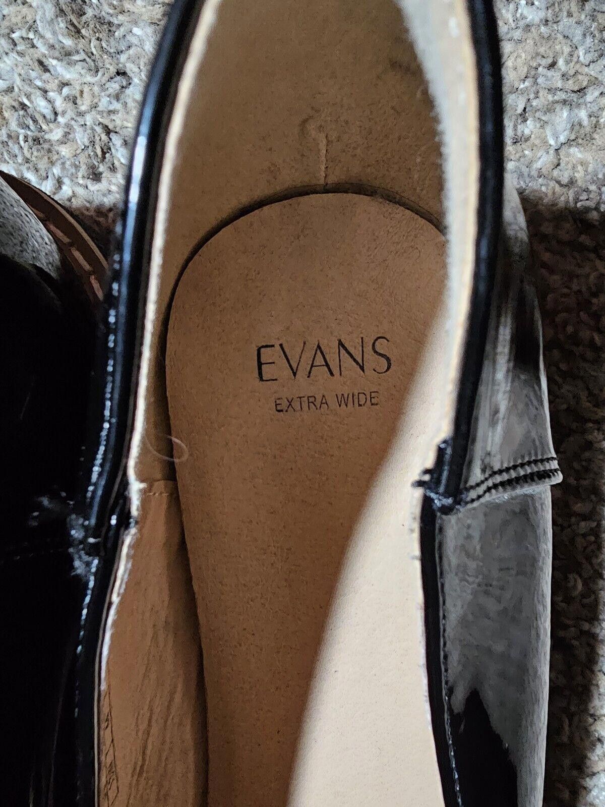 Evan Picone EVANS Black Patent Loafers W/Tassle Ladies 13W Extra Wide Size US 12 / IT 42 - 3 Thumbnail