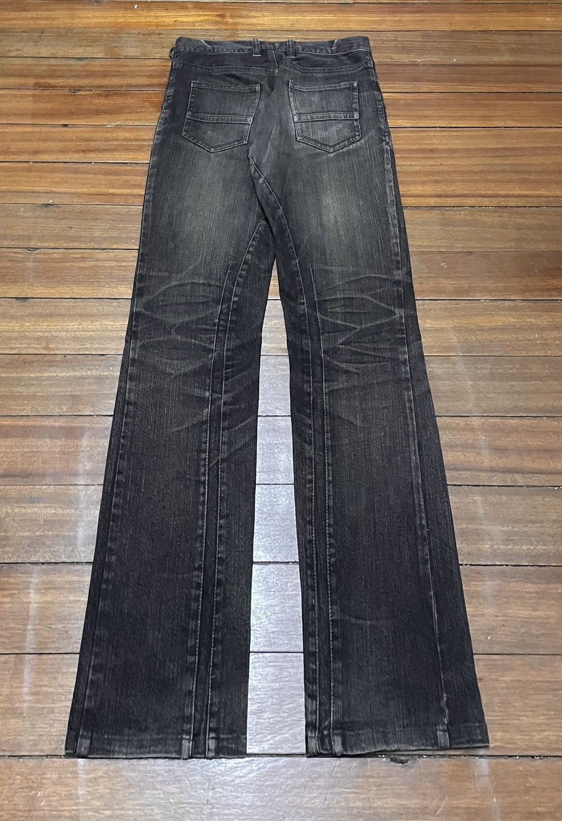 Japanese Brand × Le Grande Bleu (L.G.B.) × Michel Klein Rare Design Vintage Japanese Brand Michel Klien Jeans 2000s Size US 29 - 2 Thumbnail