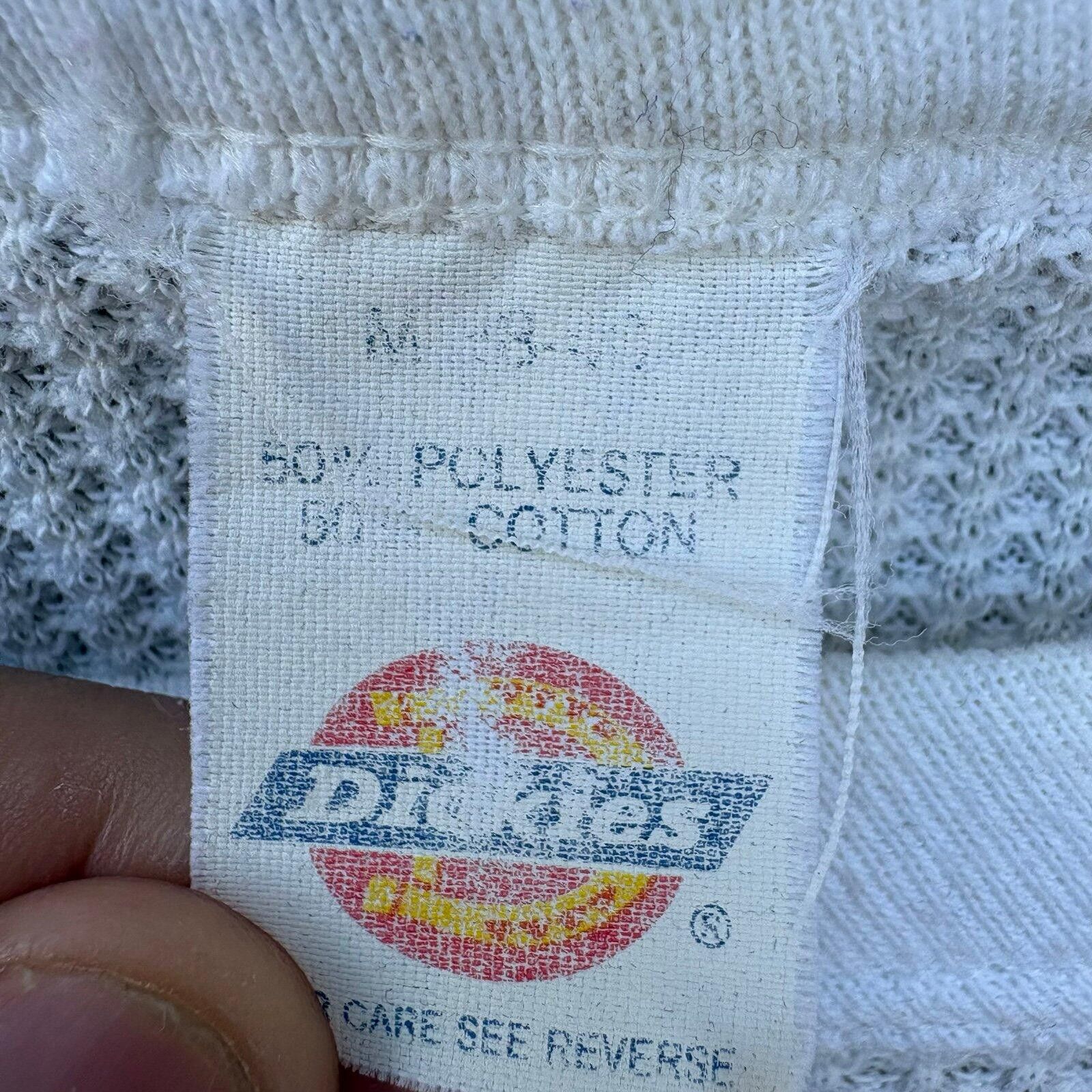 Dickies Vintage 80s white waffle net thermal longsleeve Size US M / EU 48-50 / 2 - 3 Thumbnail