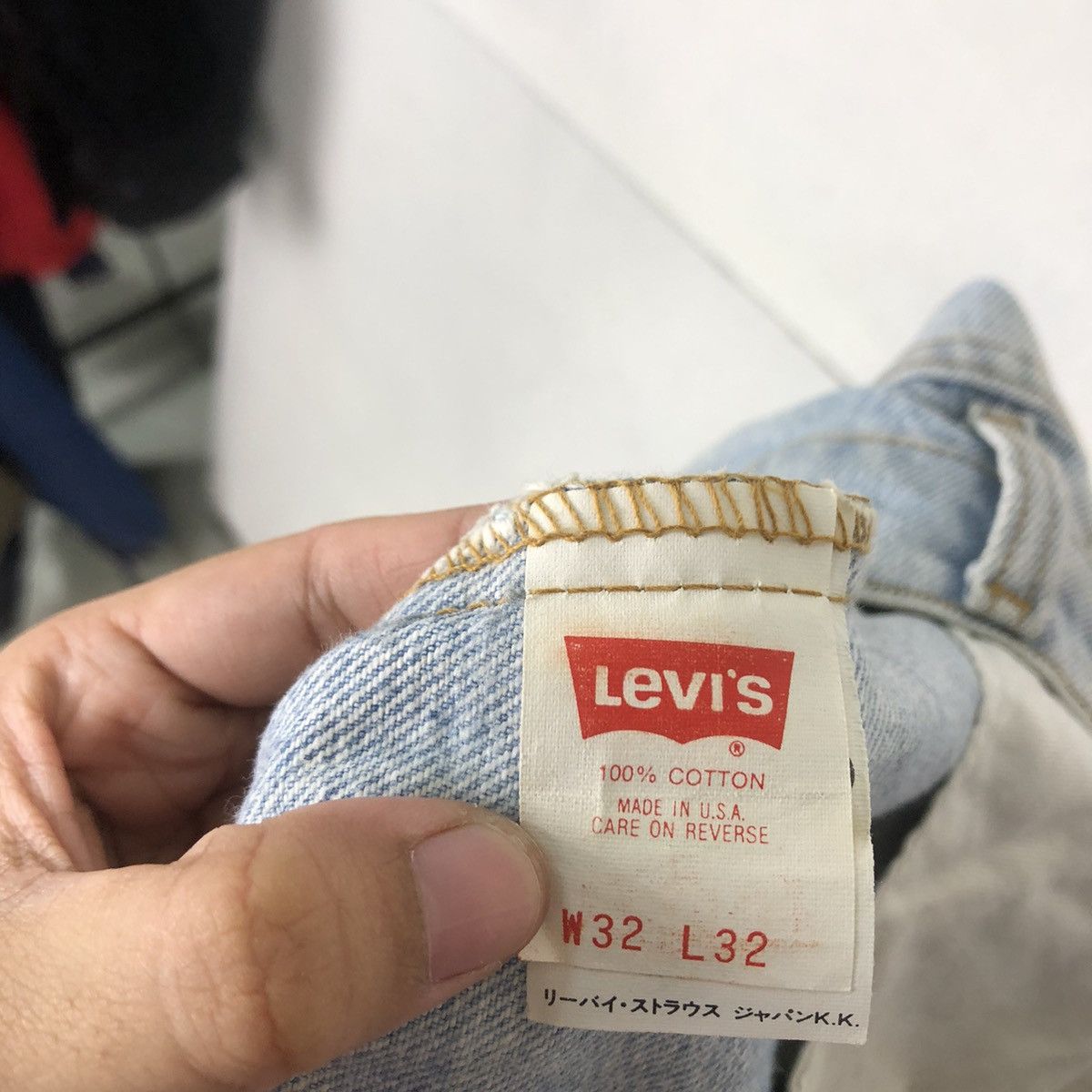 Levi's 🔥VINTAGE LEVI’S DENIM JEANS STRAIGHT LOOSE CUT MADE IN USA Size US 30 / EU 46 - 10 Thumbnail