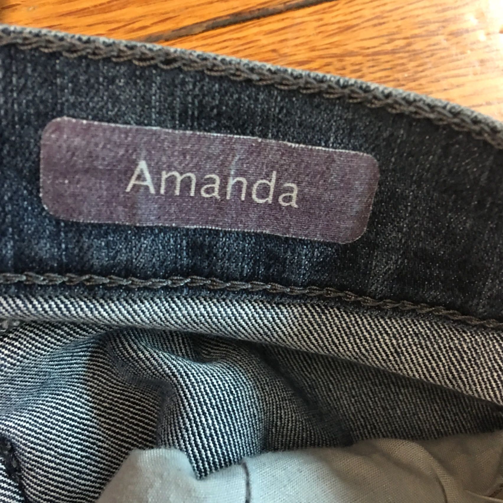 Gloria Vanderbilt Gloria Vanderbilt Womens Jeans Flat Front Straight Blue Size 12 34" Waist 30" Inseam Regular Rise High 5-Pocket Denim Dress Casual Womens Jeans Size 34" / US 12 / IT 48 - 7 Thumbnail