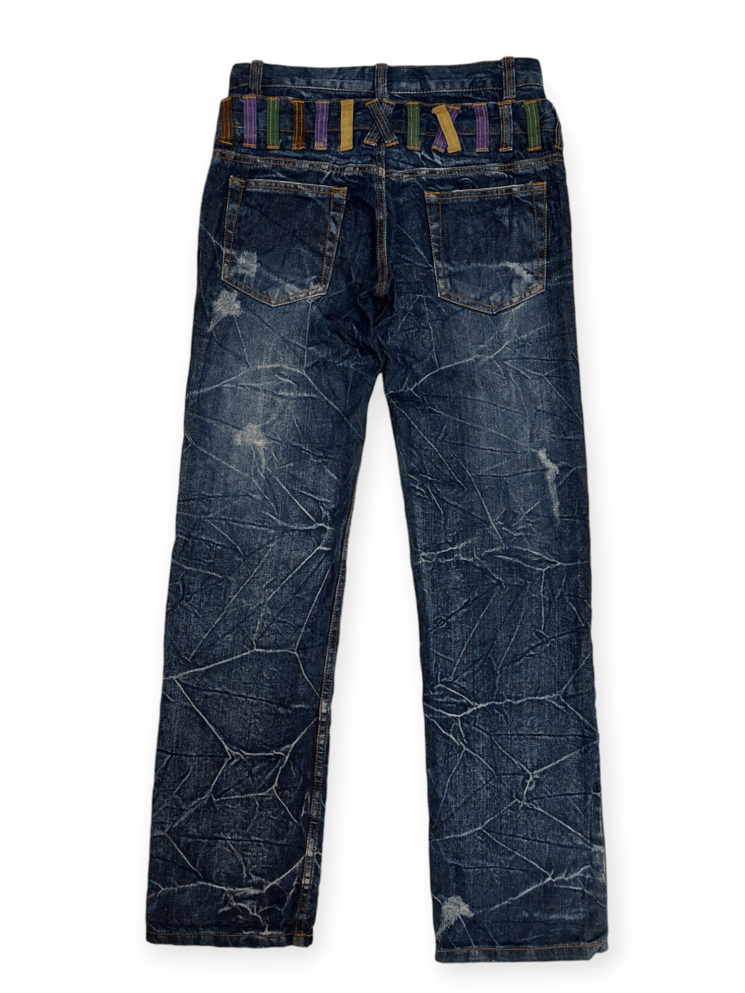 Japanese Brand Nylaus Double Waist Denim Size US 30 / EU 46 - 3 Thumbnail