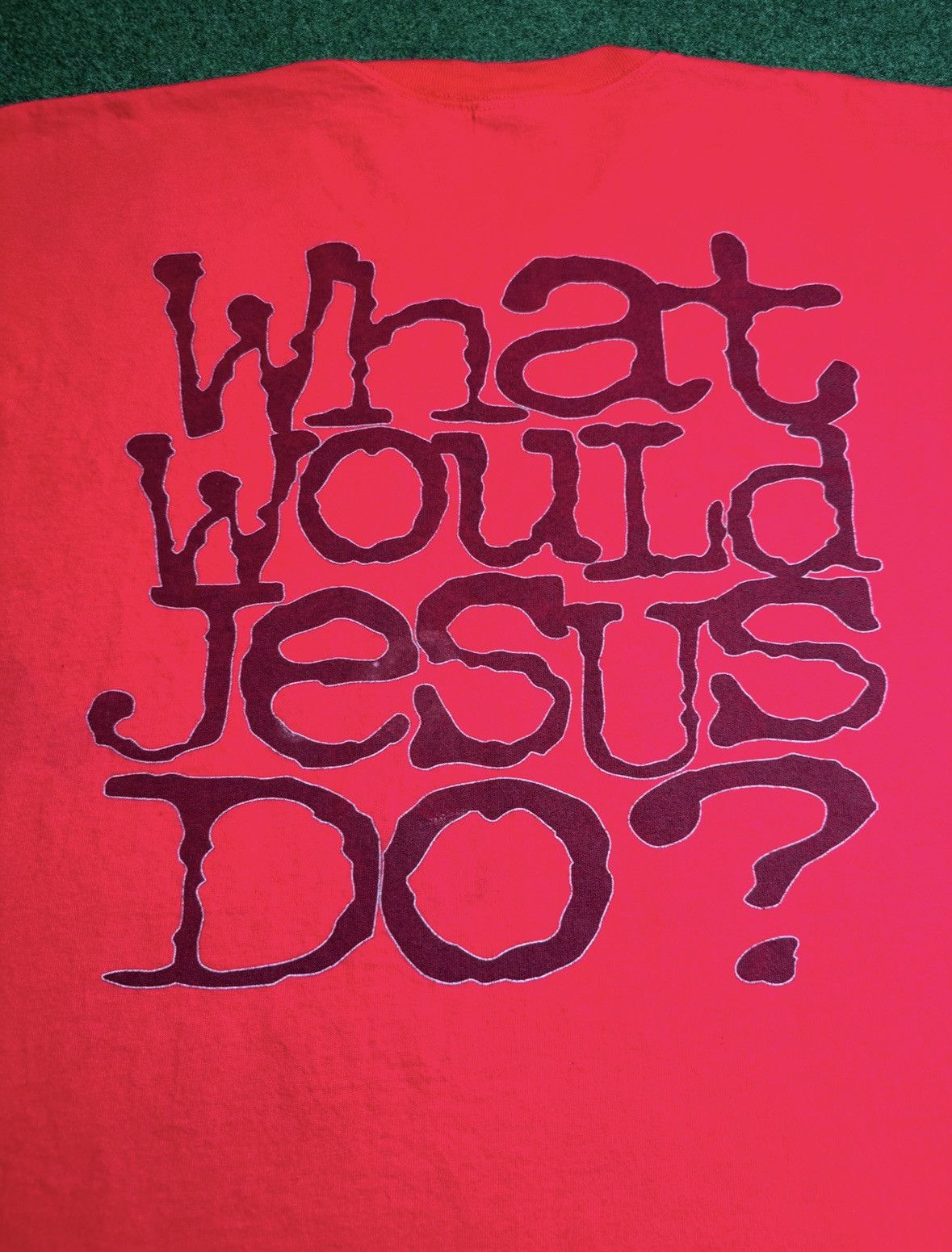Gildan × Vintage 90s Jesus Tee What Would Jesus Do? Kanye Christian T Shirt Size US XL / EU 56 / 4 - 4 Thumbnail