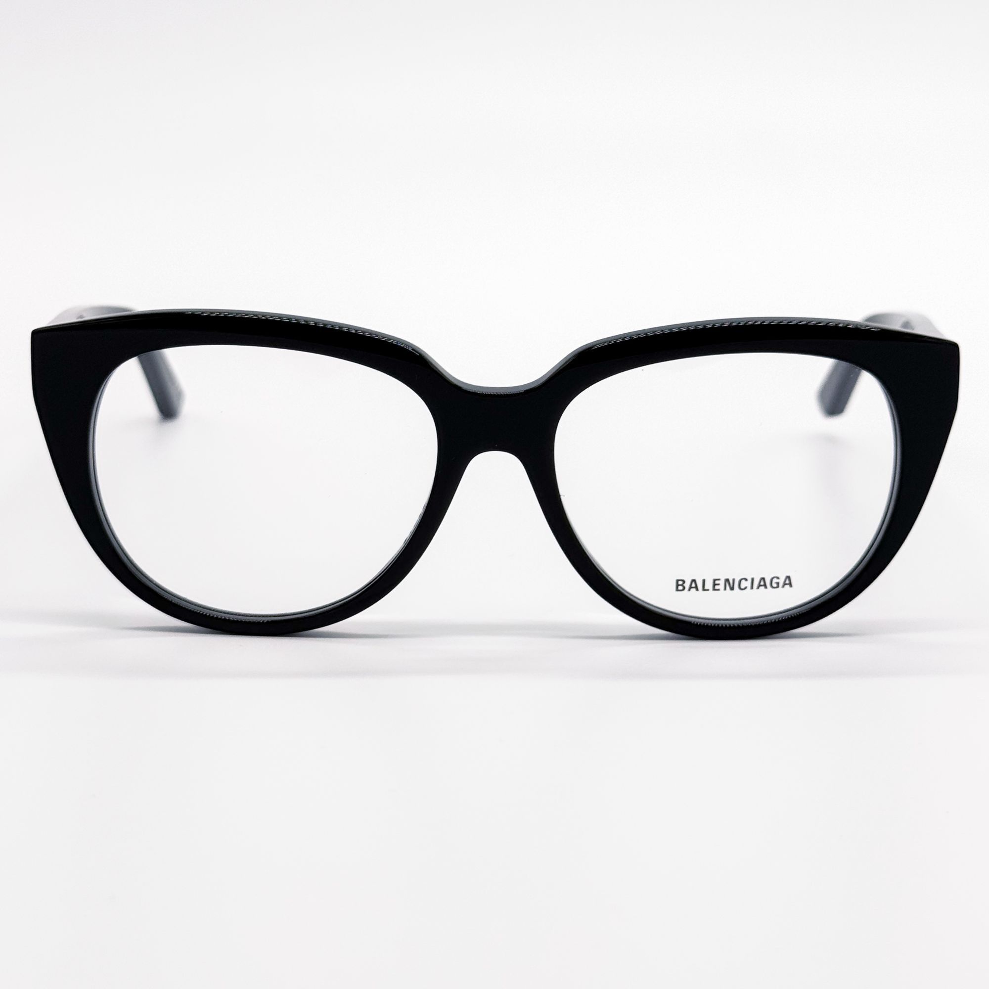Balenciaga NEW BALENCIAGA EYEGLASSES BB0131O 001 ROUND OVAL BLACK WOMEN Size ONE SIZE - 6 Thumbnail