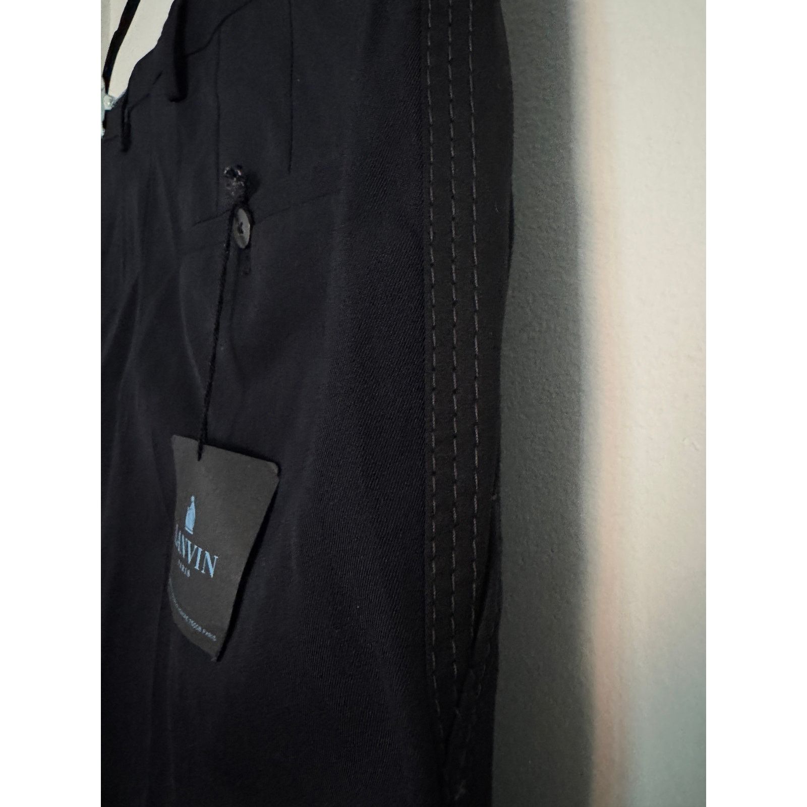 Lanvin Lanvin NWT Men's Wool Navy Blue Straight Pants Reported Ban Size US 30 / EU 46 - 5 Thumbnail
