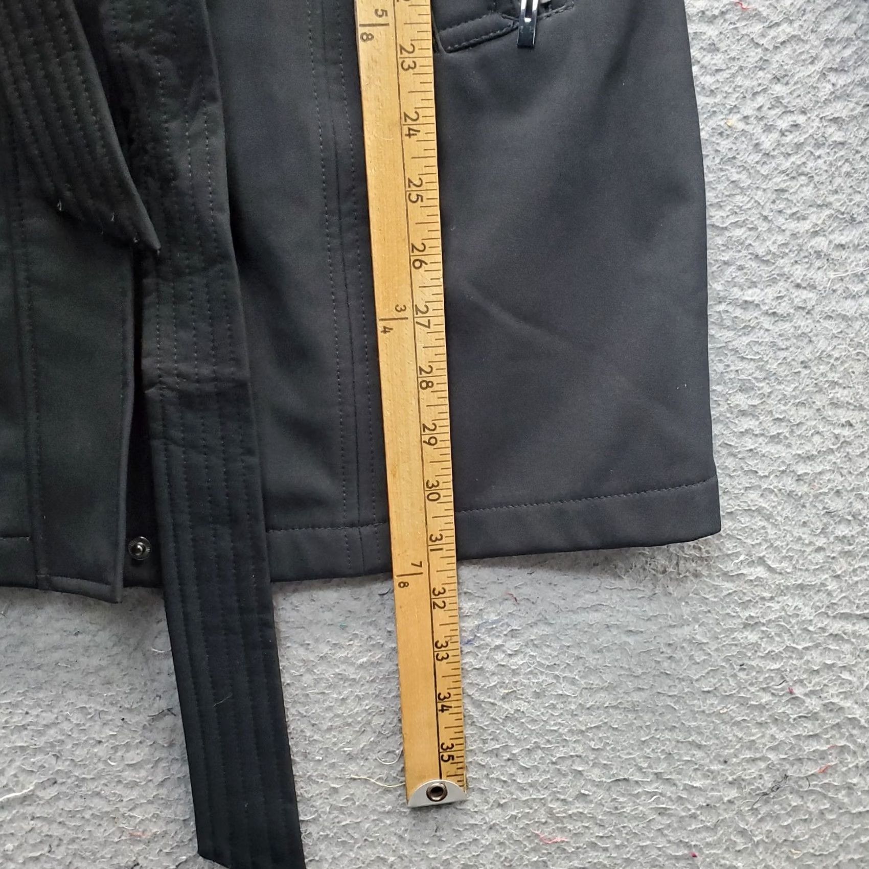 Vintage Sebby Coat Womens M Black Collection Trench Water Resistant Windproof Zip EUC Size M / US 6-8 / IT 42-44 - 3 Thumbnail
