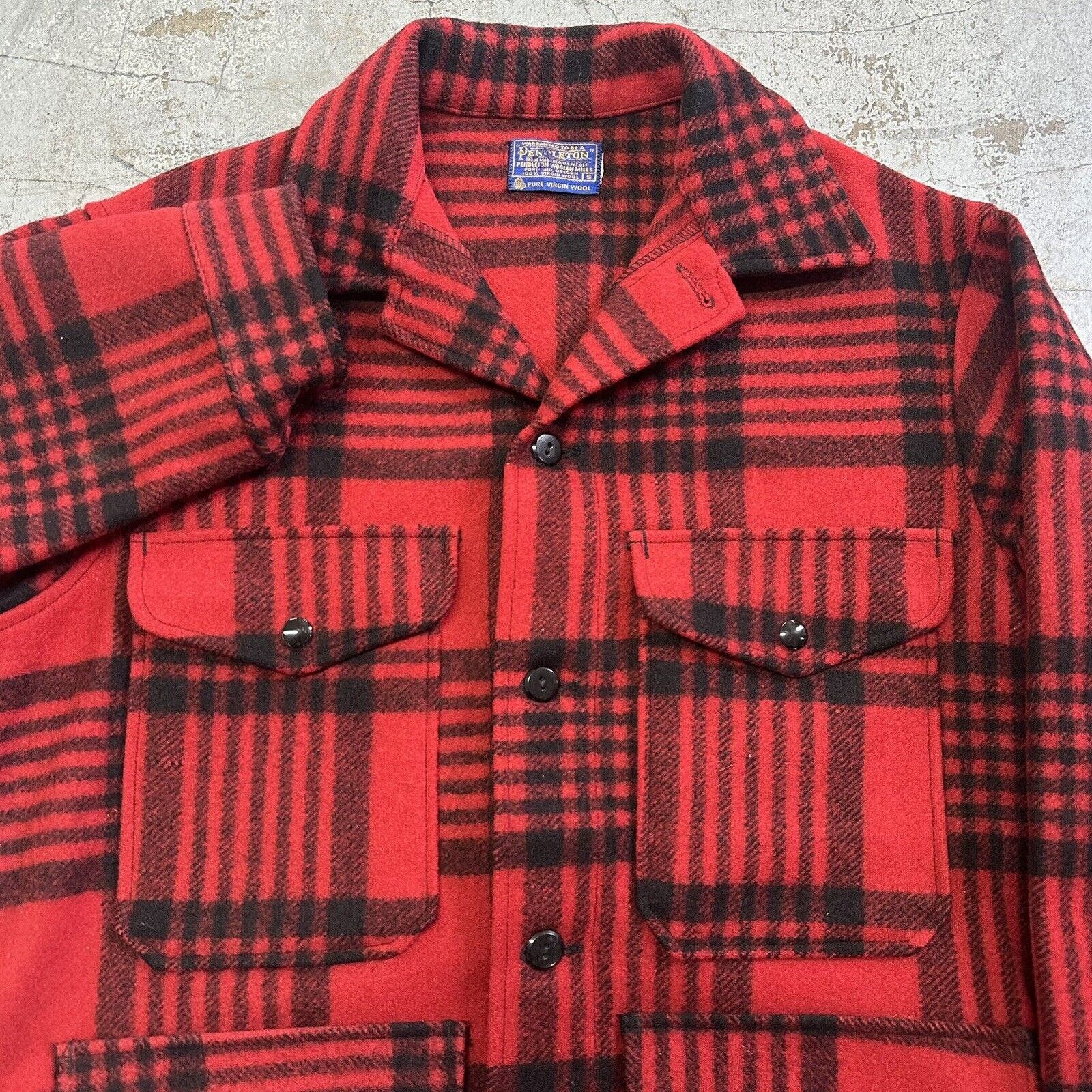 Pendleton × Vintage Vintage Pendleton Buffalo Plaid Wool Hunting Mackinaw Jacket Size US S / EU 44-46 / 1 - 2 Thumbnail