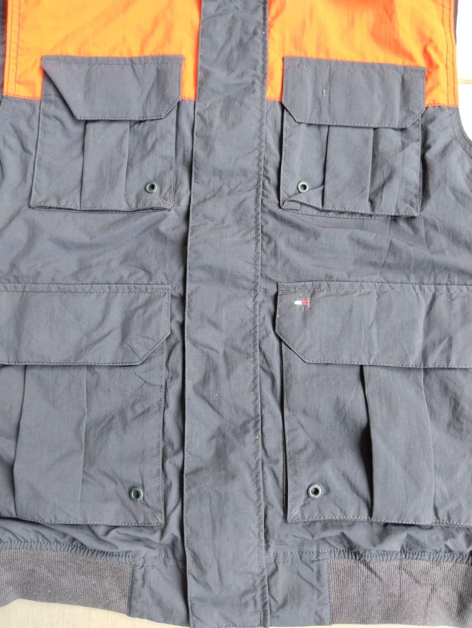 Tommy Hilfiger × Vintage Tommy Hilfiger Sleeveless Tactical Pocket Hoodie Size US M / EU 48-50 / 2 - 6 Thumbnail