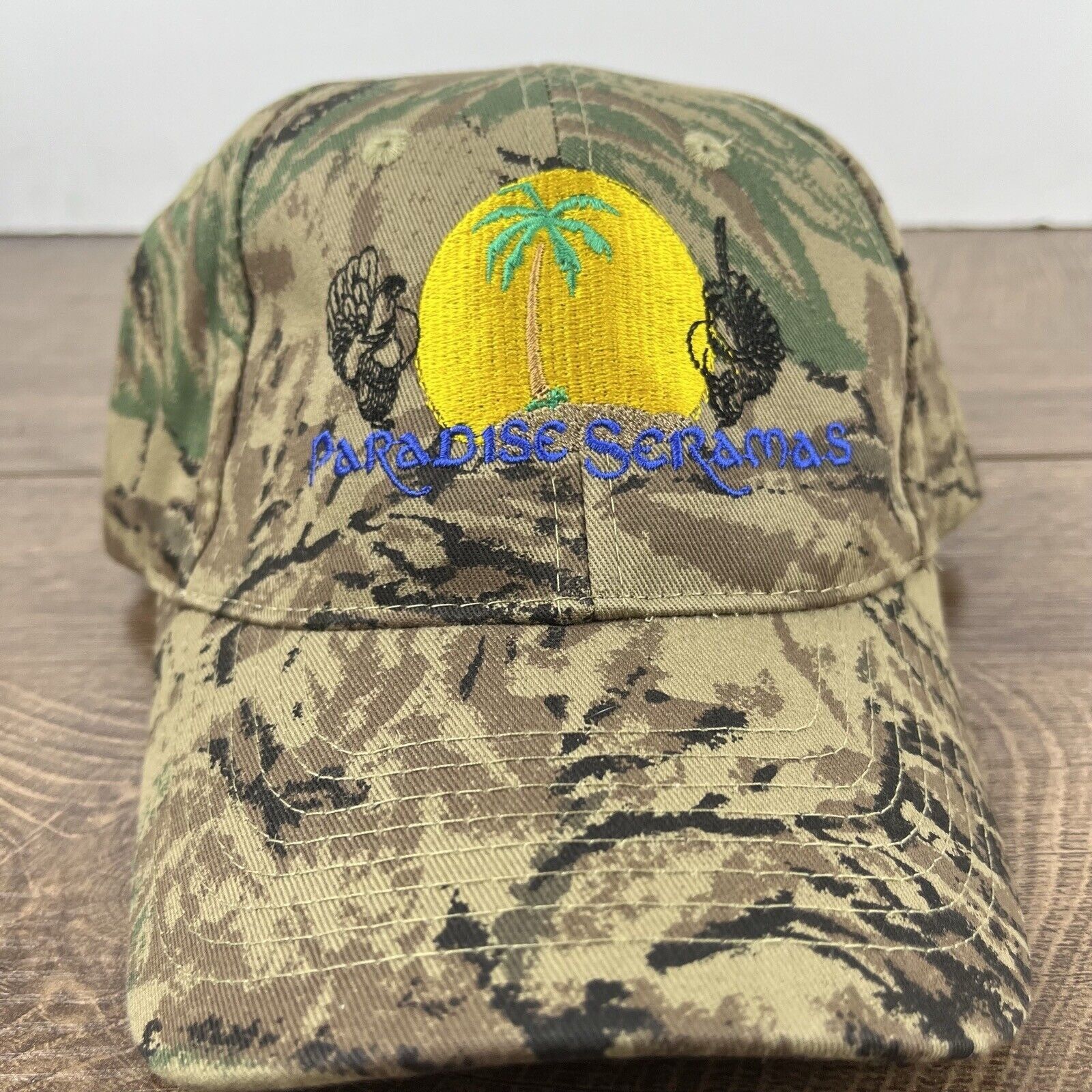 Other Paradise Seramas Hat Adjustable Hat Camo Adjustable Hat Gree Size ONE SIZE - 6 Thumbnail