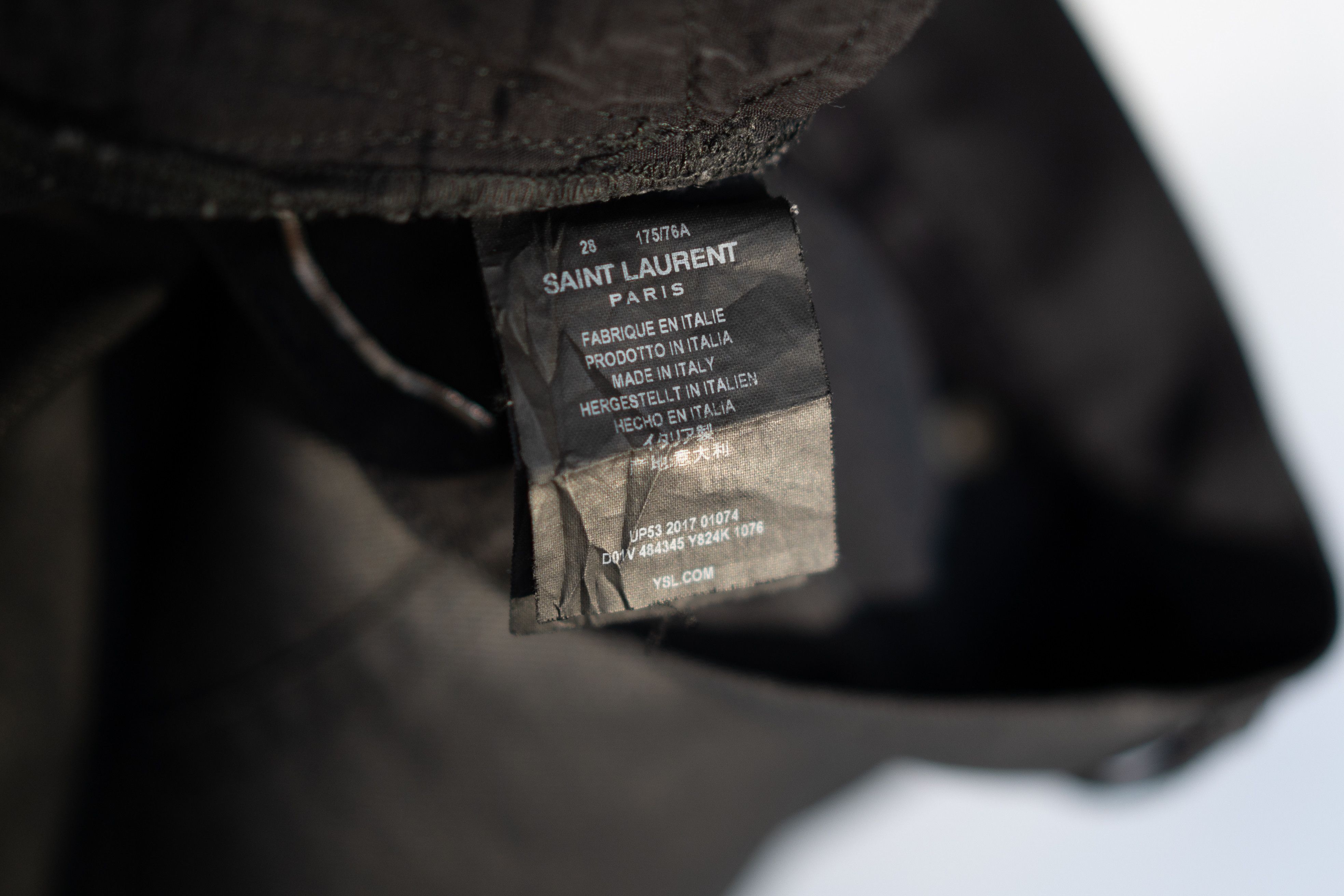Saint Laurent Paris D02 Waxed Skinny Jeans Size US 29 - 9 Thumbnail