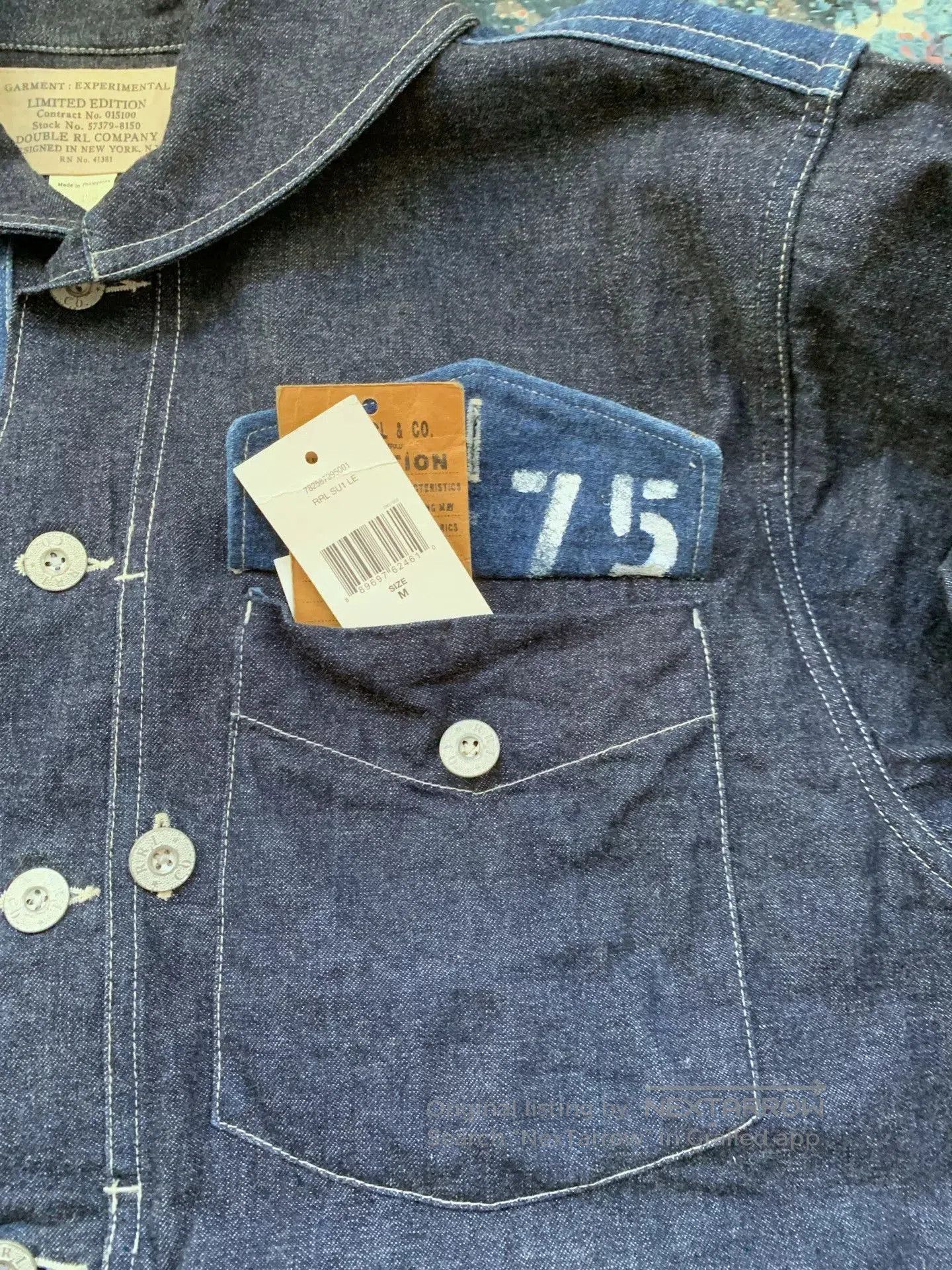 RRL Ralph Lauren Limited Edition RRL Denim Jacket. Size US M / EU 48-50 / 2 - 5 Thumbnail