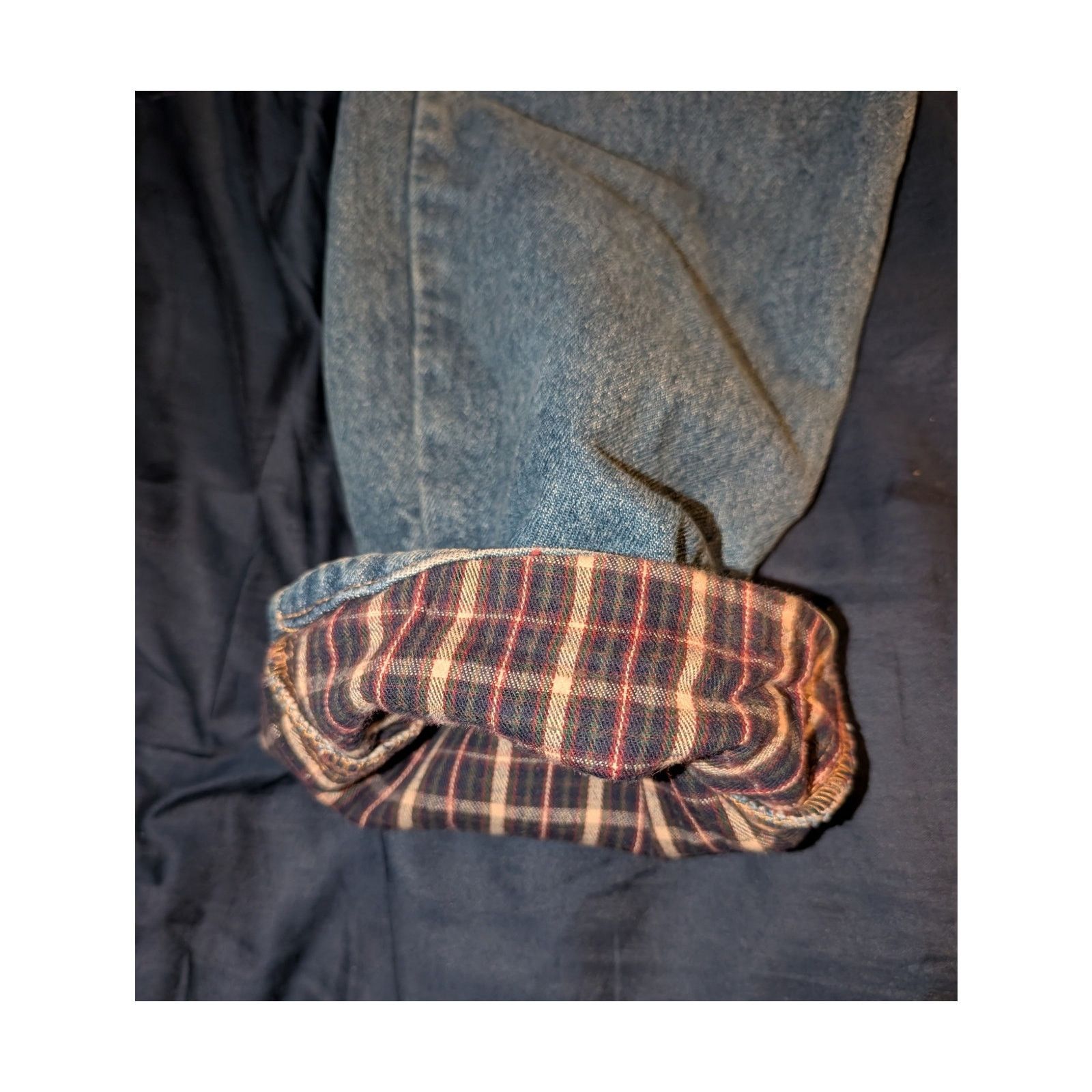 L.L. Bean L.L. Bean Flannel Lined Jeans Size 33-32 Men's Size US 33 - 3 Thumbnail