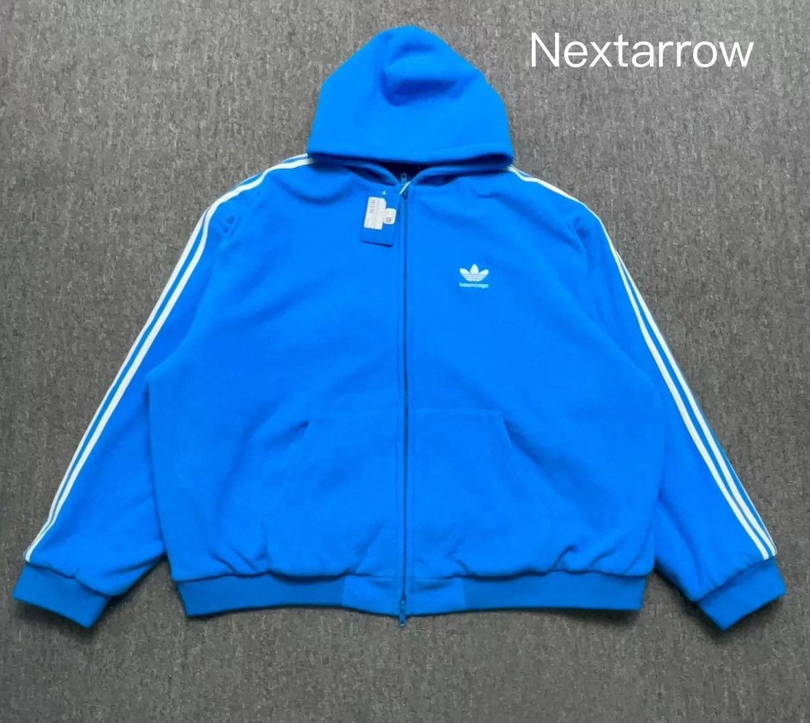 トップス balenciaga adidas zip-up hoodie XL Balenciaga - Balenciaga x Adidas - Full zip hoodie black - The Corner