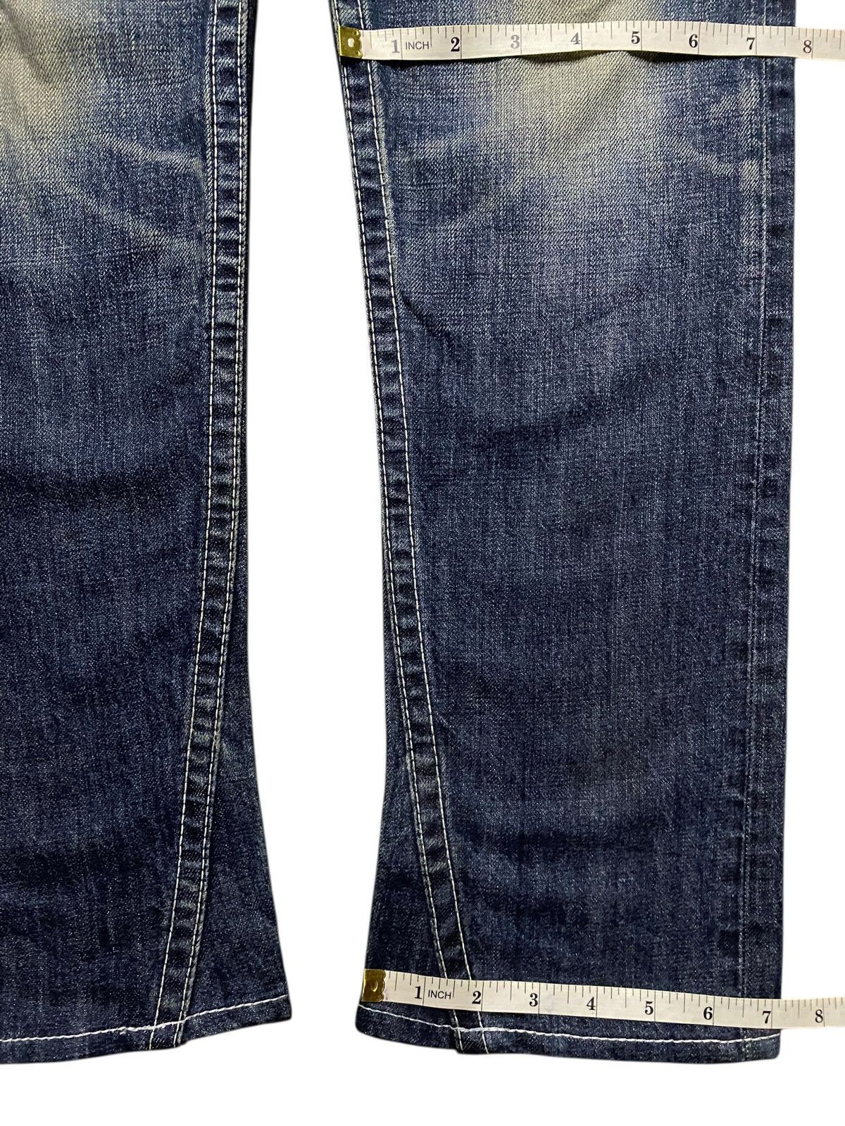 Visvim Japanese Brand Rodeo Crown Mud Wash Straight Fit Jeans Size US 32 / EU 48 - 15 Thumbnail