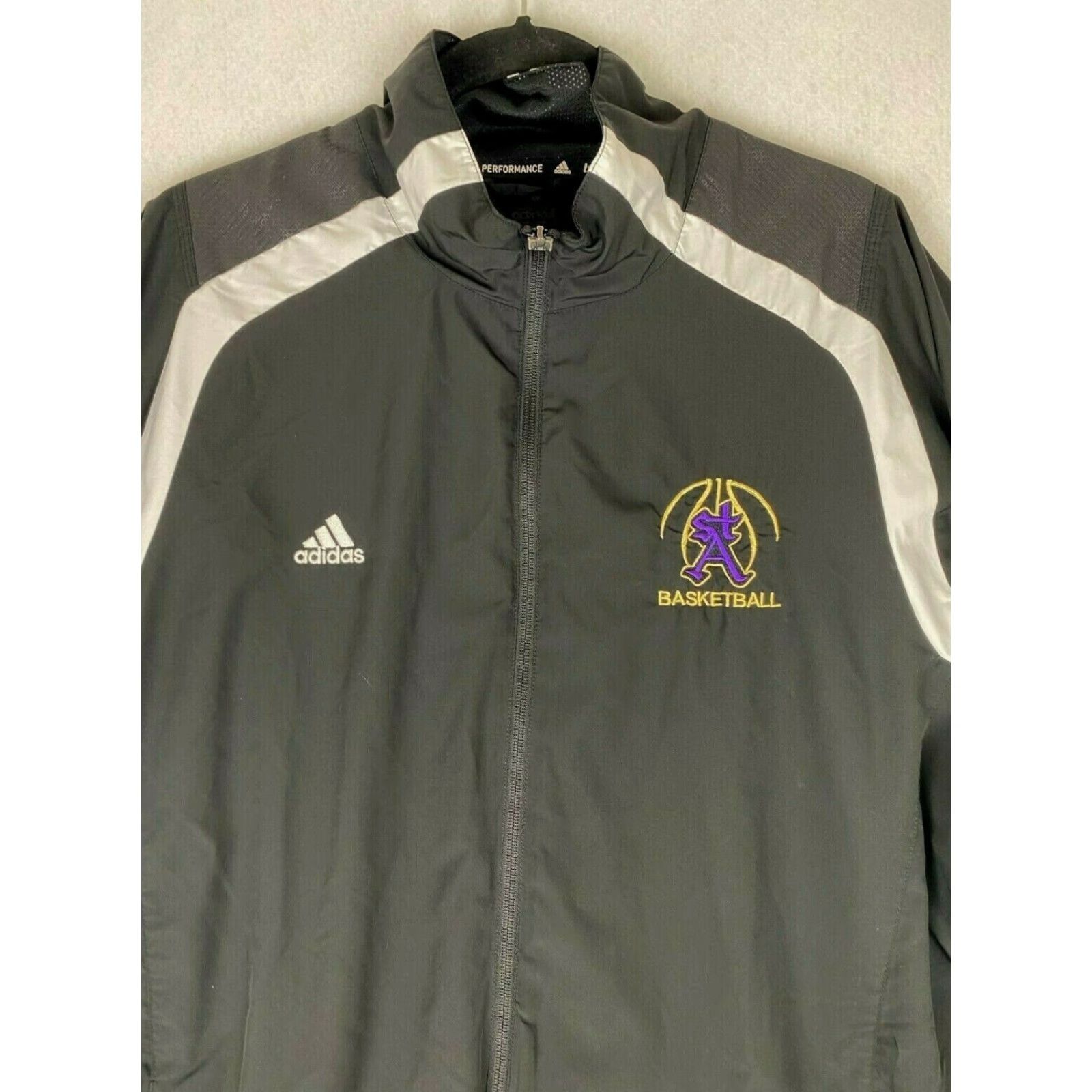 Adidas Adidas Track Jacket Mens XL Black Full Zip Softshell Basketball Zip Pockets Size US XL / EU 56 / 4 - 3 Thumbnail