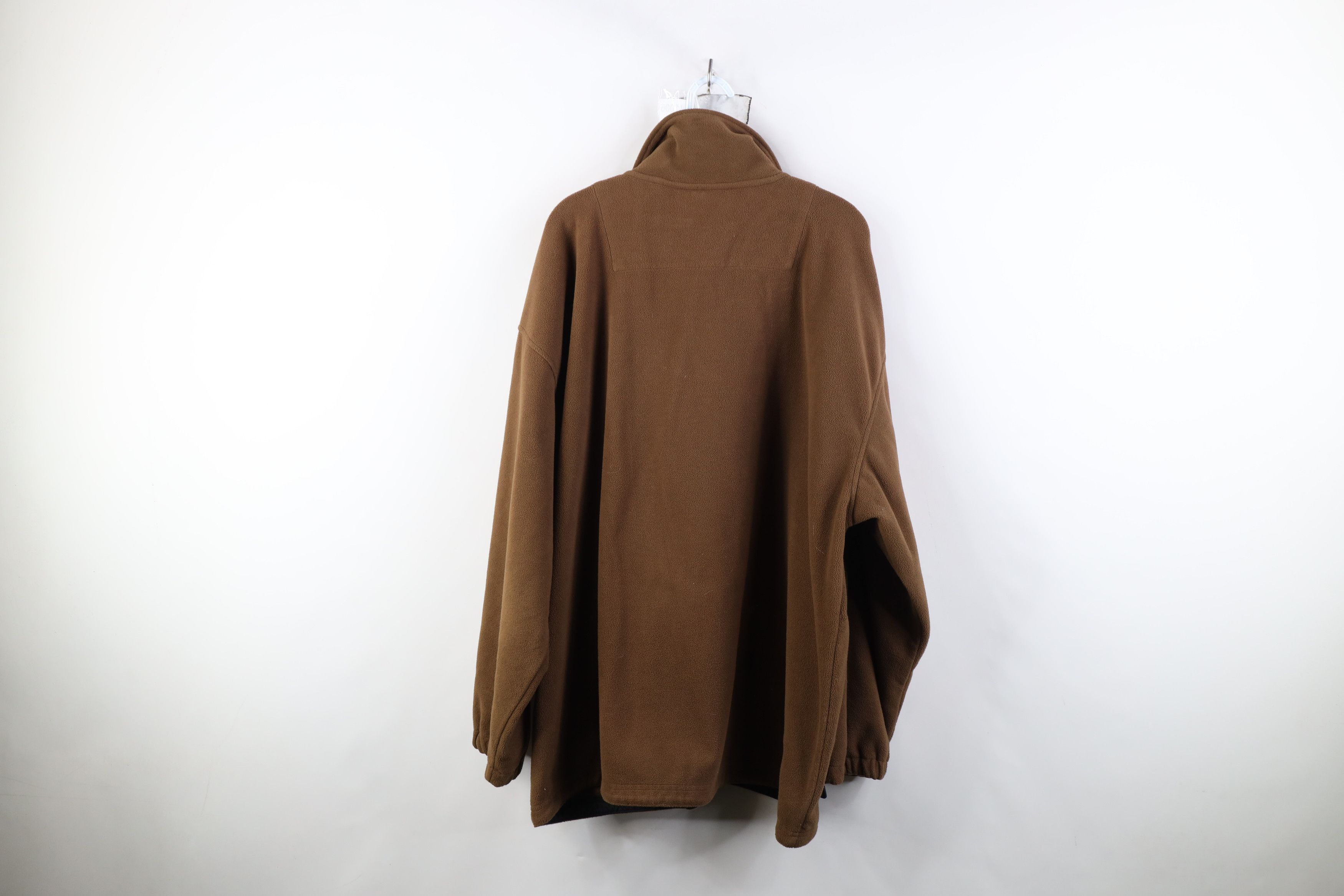 Pro-Keds Vintage 90s Keds Pro Keds Spell Out Fleece Jacket Brown Size 3XL / US 20-22 - 13 Thumbnail