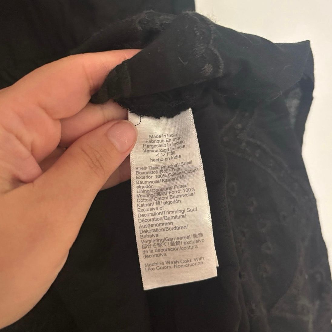 J.Crew NWT J.Crew Tie Neck Midi Dress With Eyelet Black Size 10 Size L / US 10 / IT 46 - 8 Thumbnail